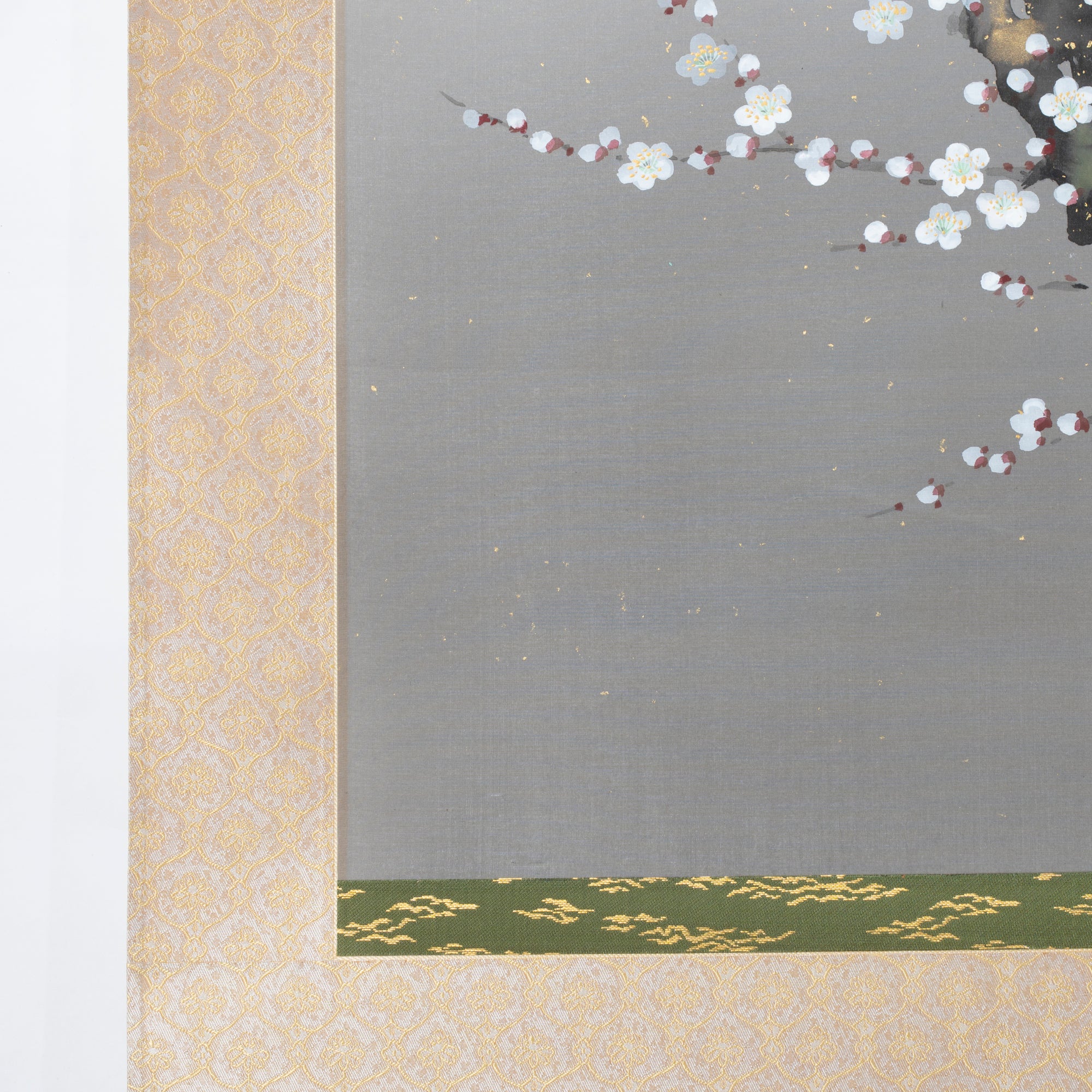 Plum Blossoms Under the Moon Kakejiku Hanging Scroll