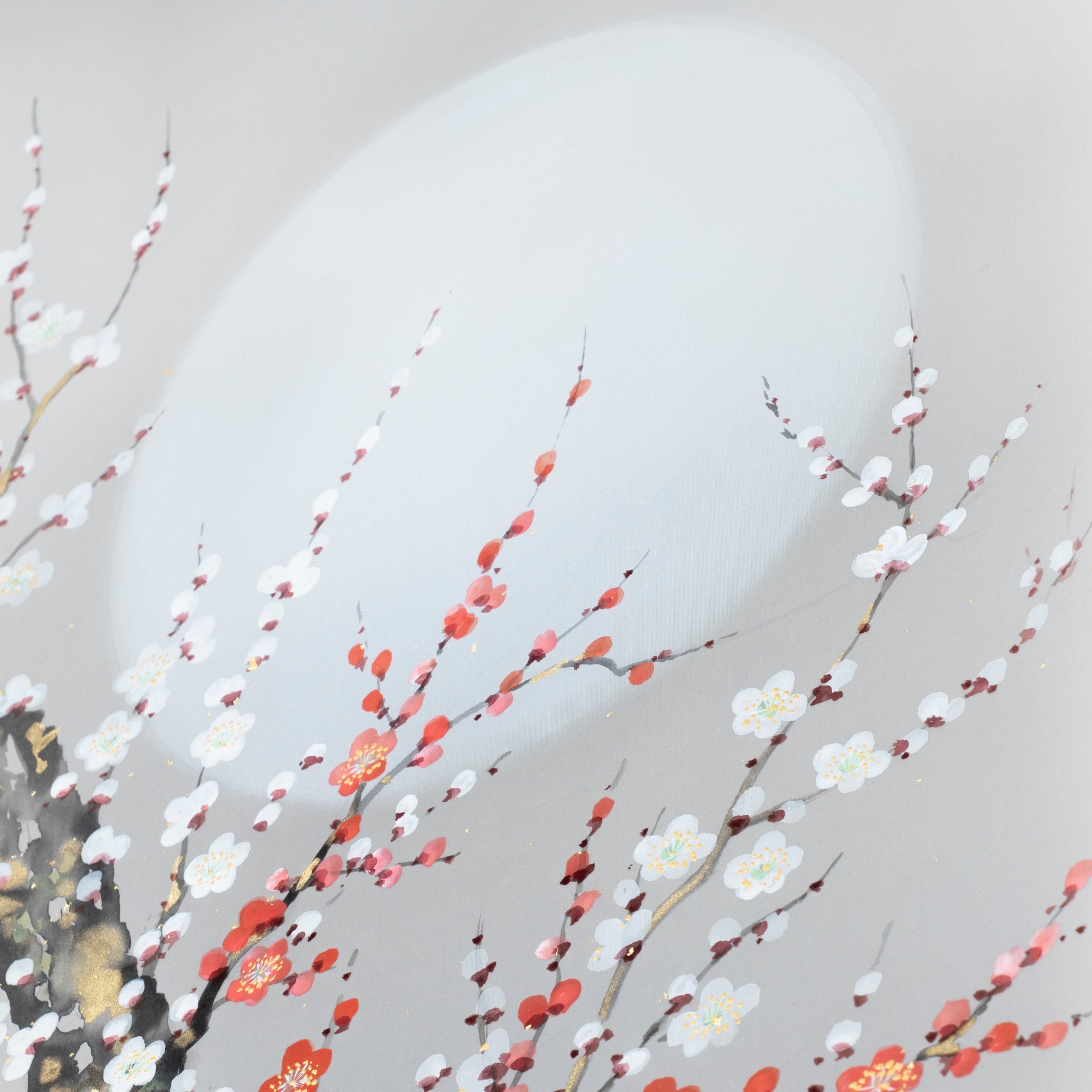 Plum Blossoms Under the Moon Kakejiku Hanging Scroll