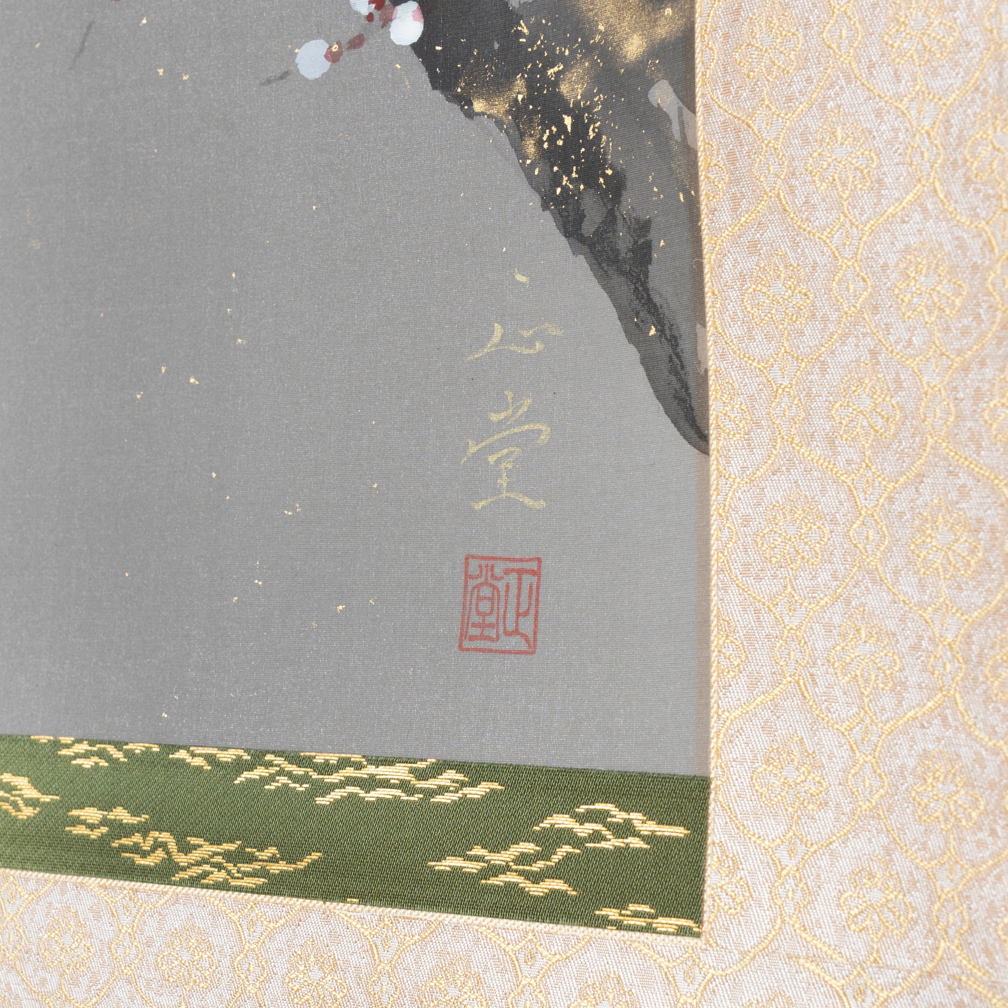 Plum Blossoms Under the Moon Kakejiku Hanging Scroll