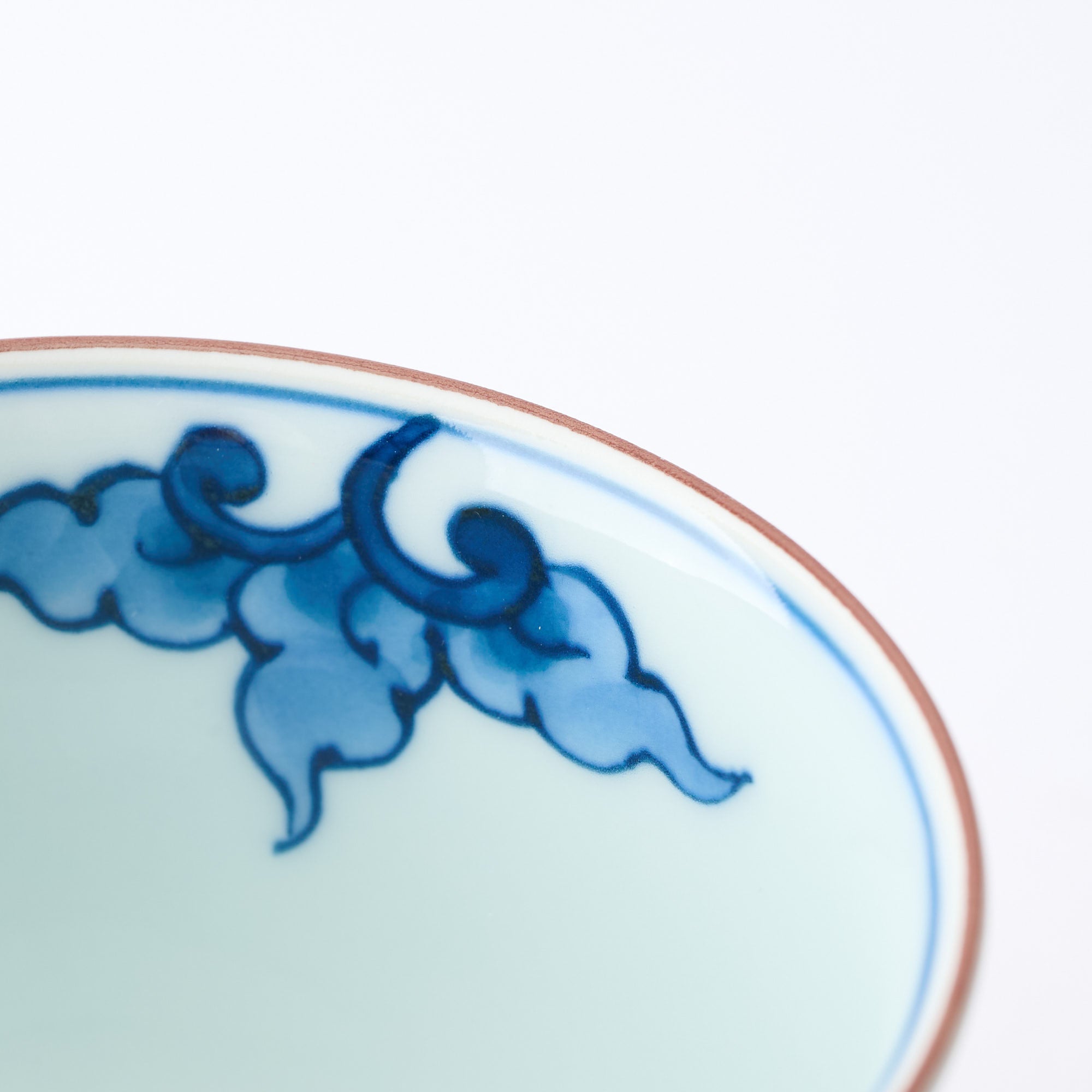 Deep Cobalt Knotted Arabesque Cup and Saucer