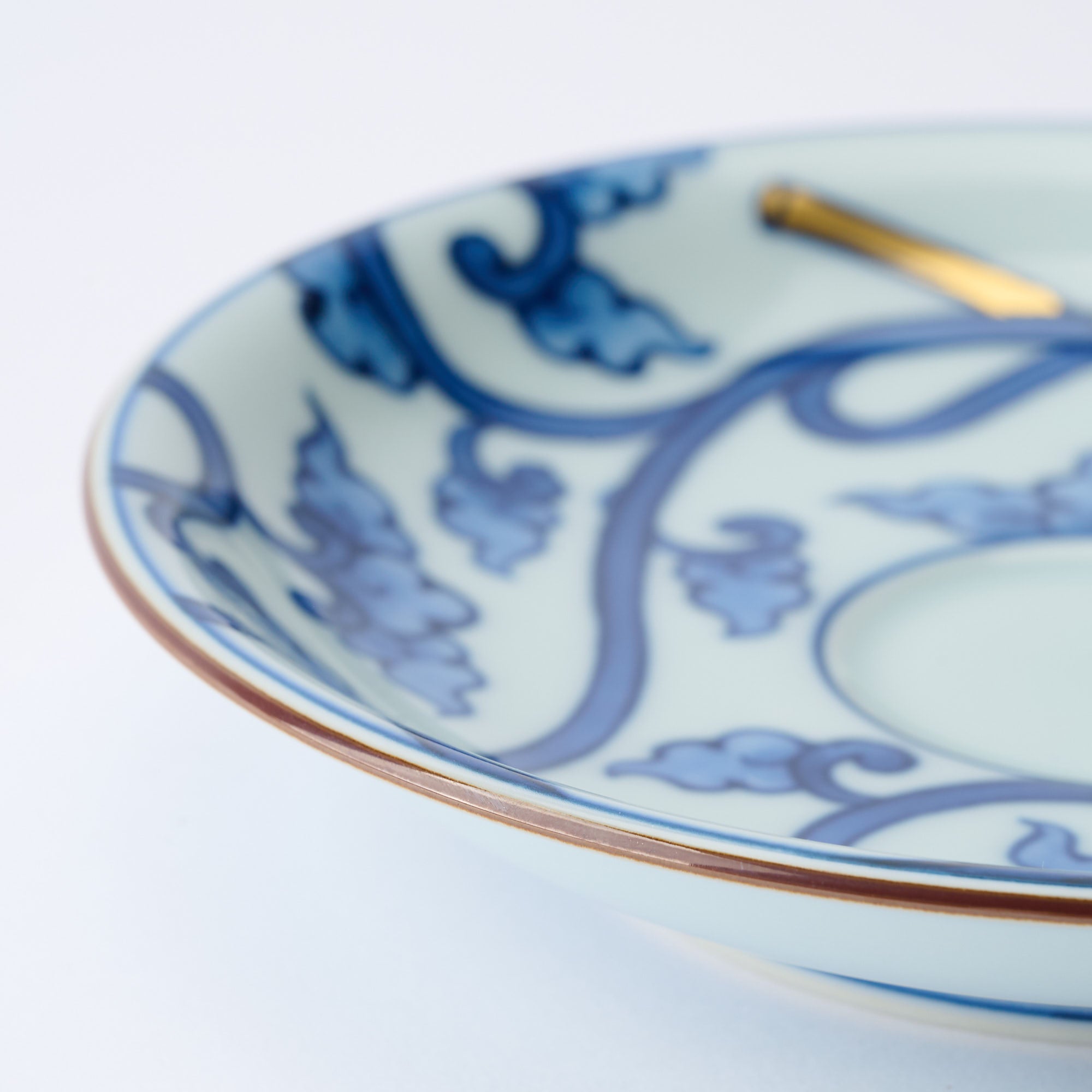 Blue Knotted Arabesque Cup and Saucer