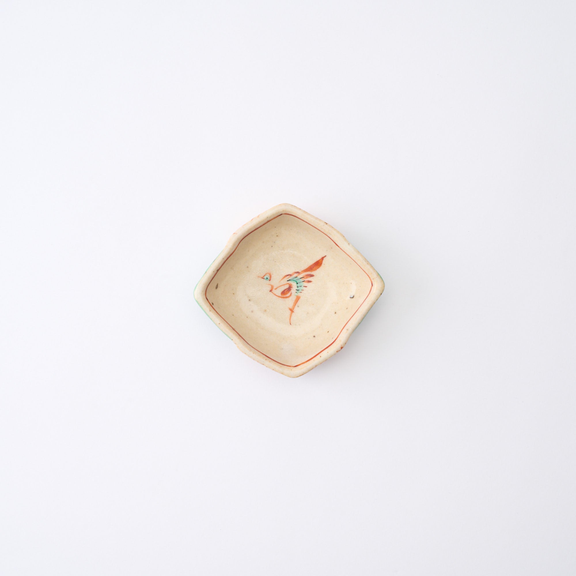 Akae Diamond Pattern Sauce Plate