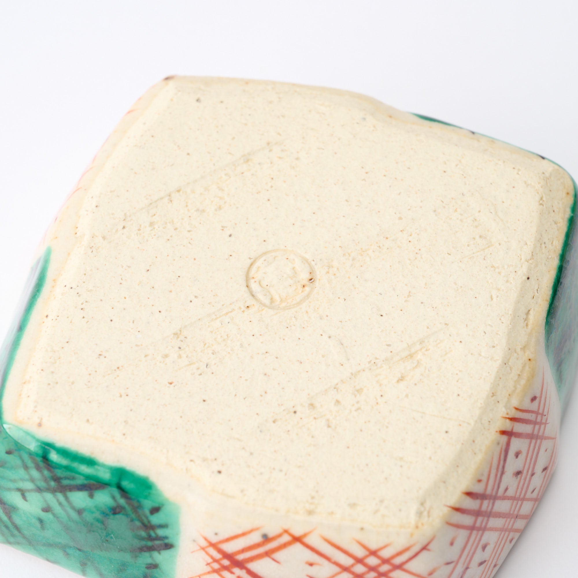 Akae Diamond Pattern Sauce Plate