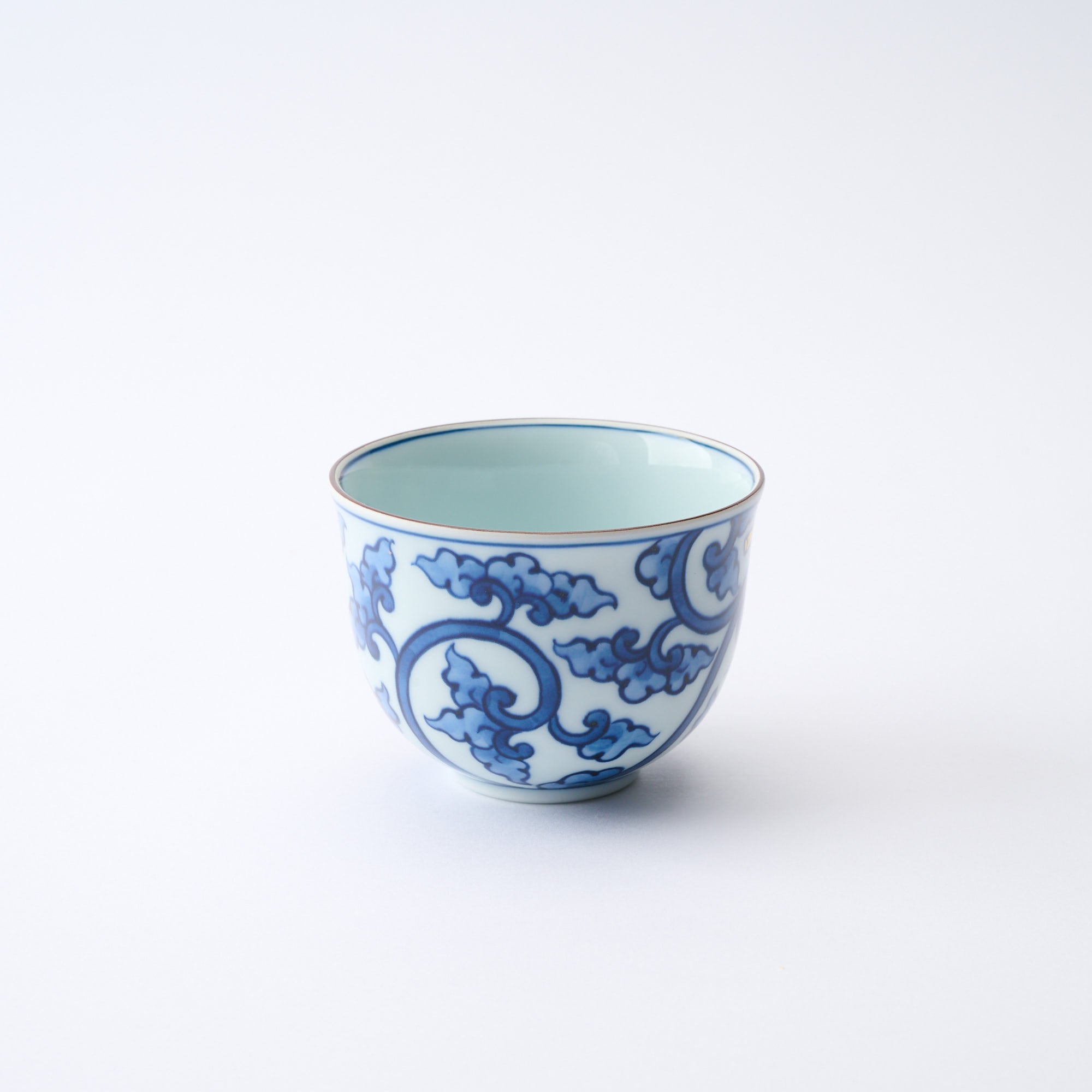 Blue Knotted Arabesque Cup and Saucer