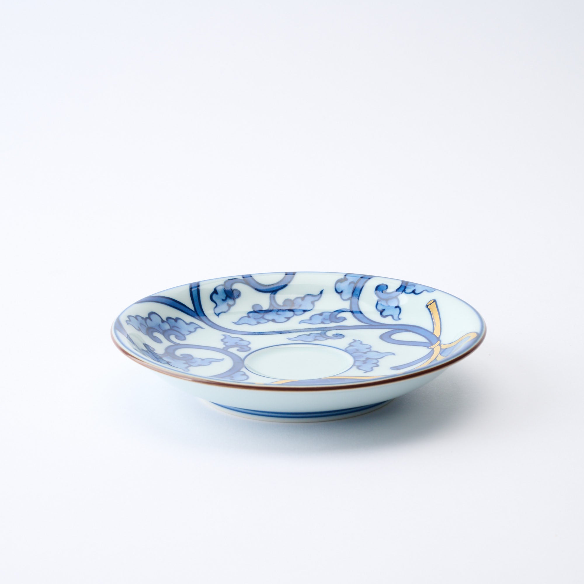 Blue Knotted Arabesque Cup and Saucer