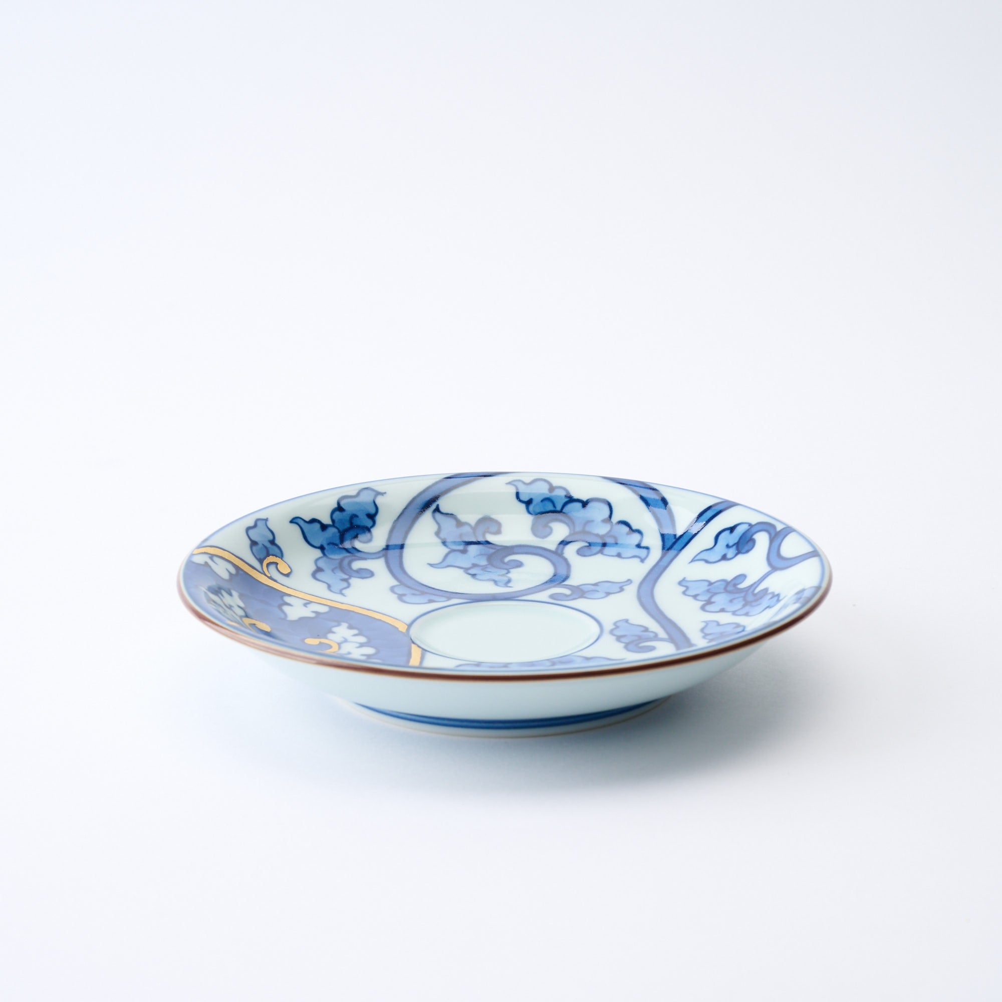 Blue Knotted Arabesque Cup and Saucer