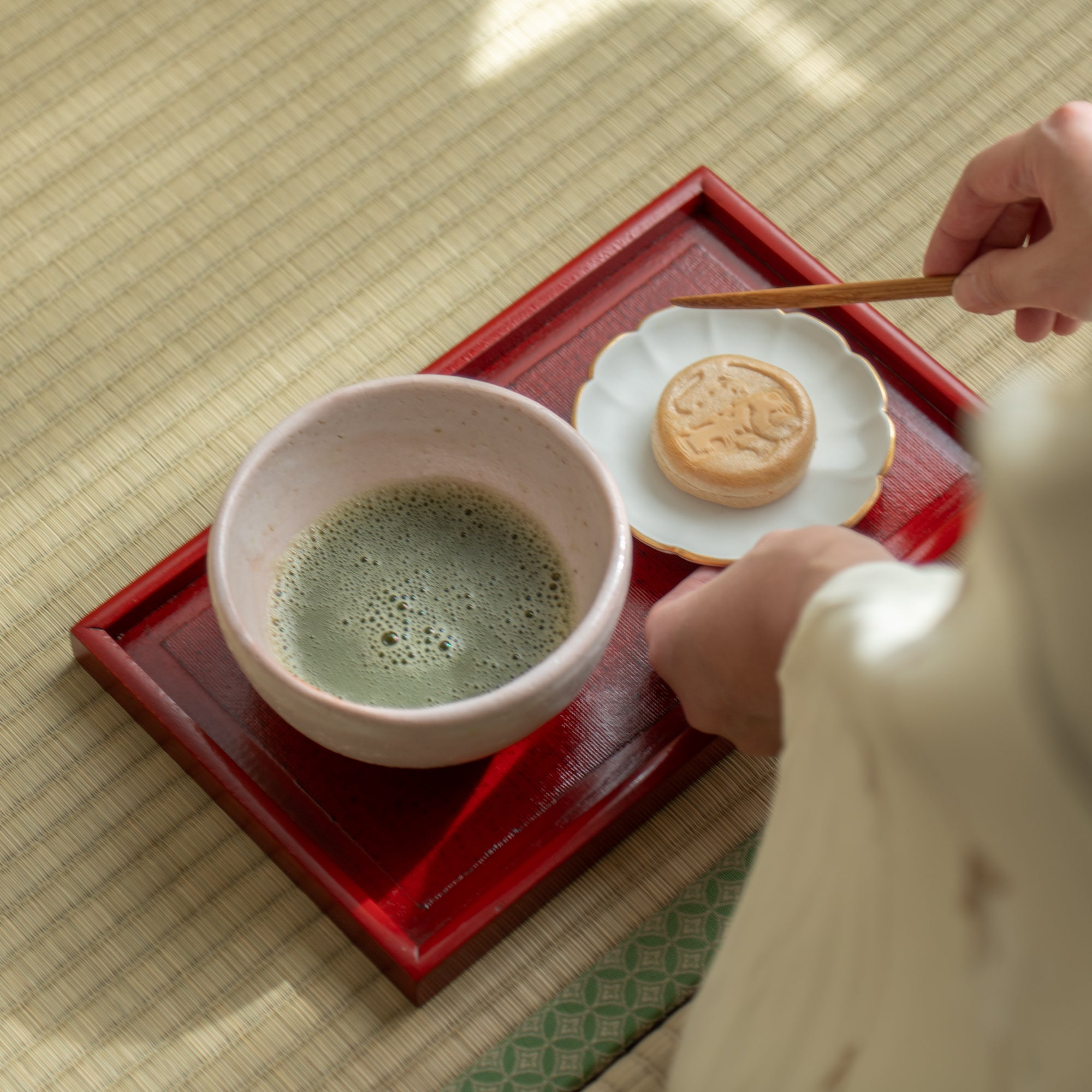 Shino Blush Matcha Bowl
