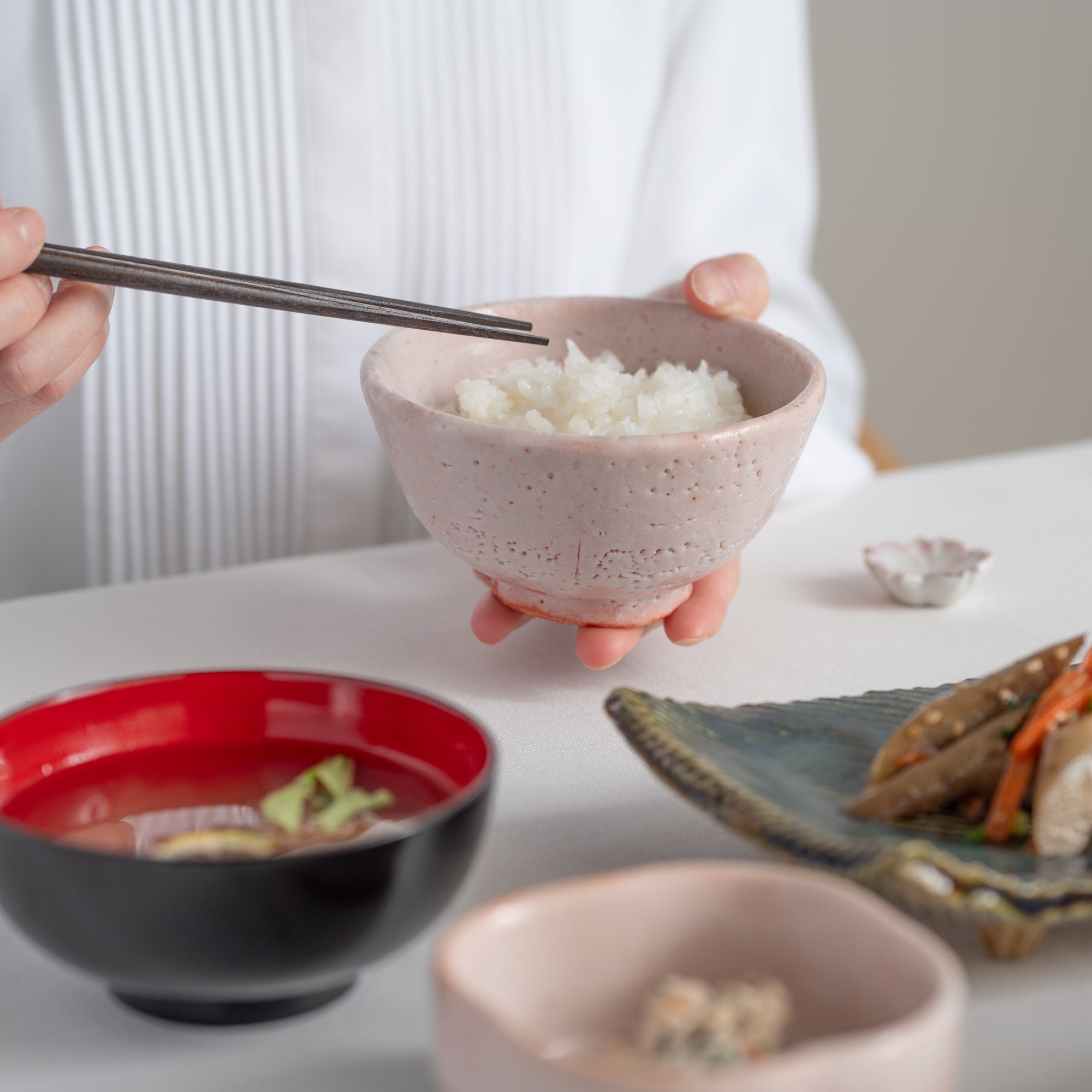 Shino Blush Rice Bowl