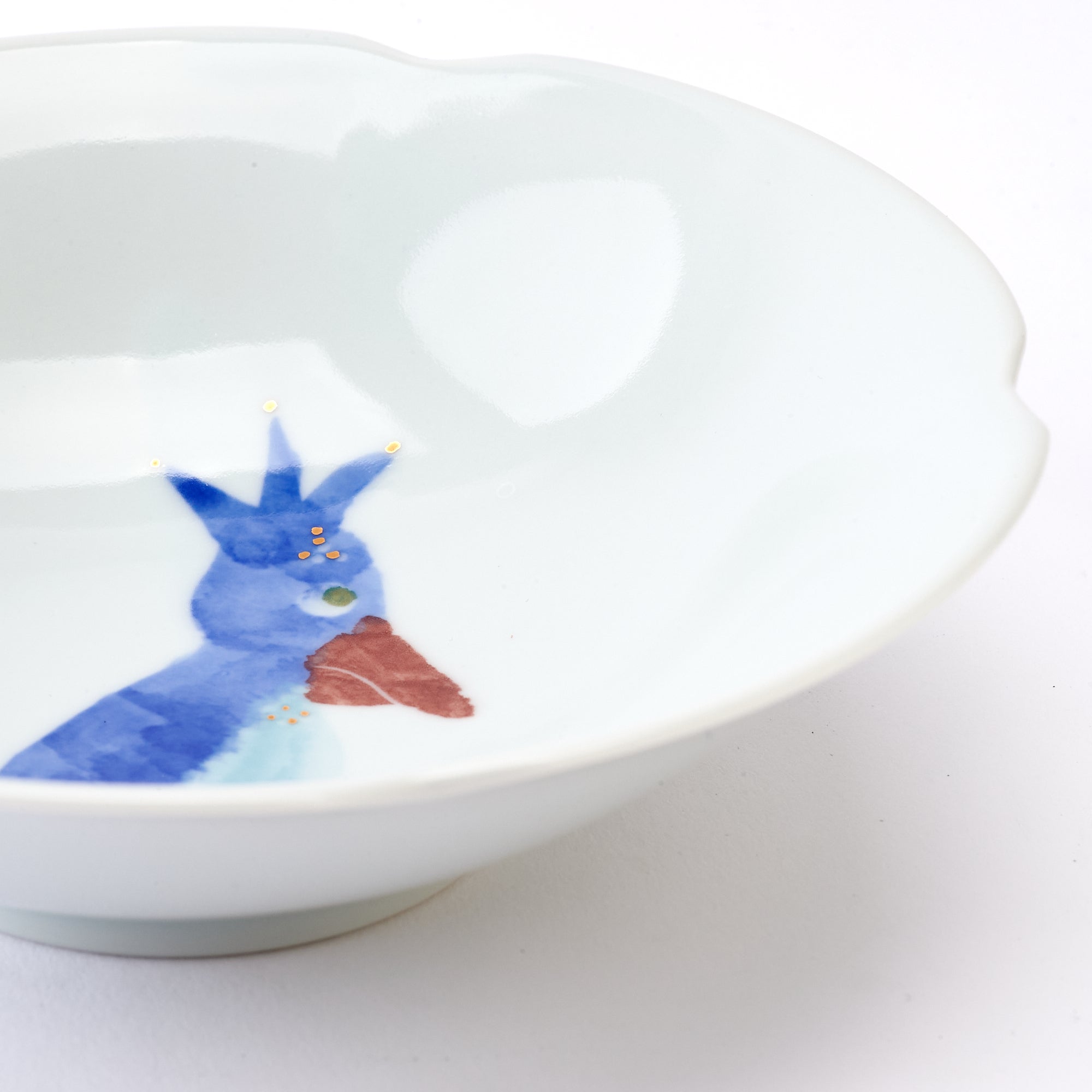 Shoebill Flower Shaped Medium Bowl