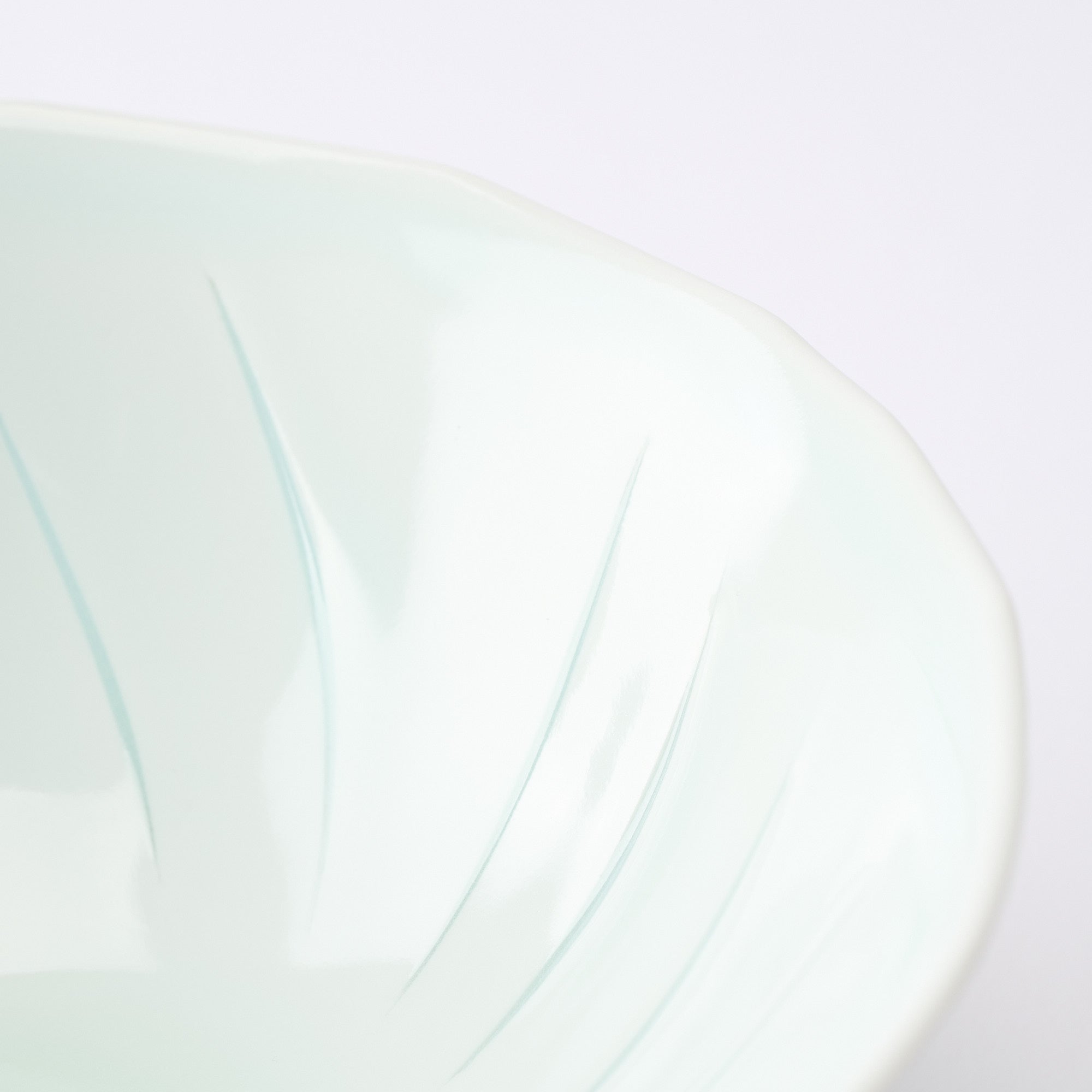 Clad in Light Faceted Matcha Bowl