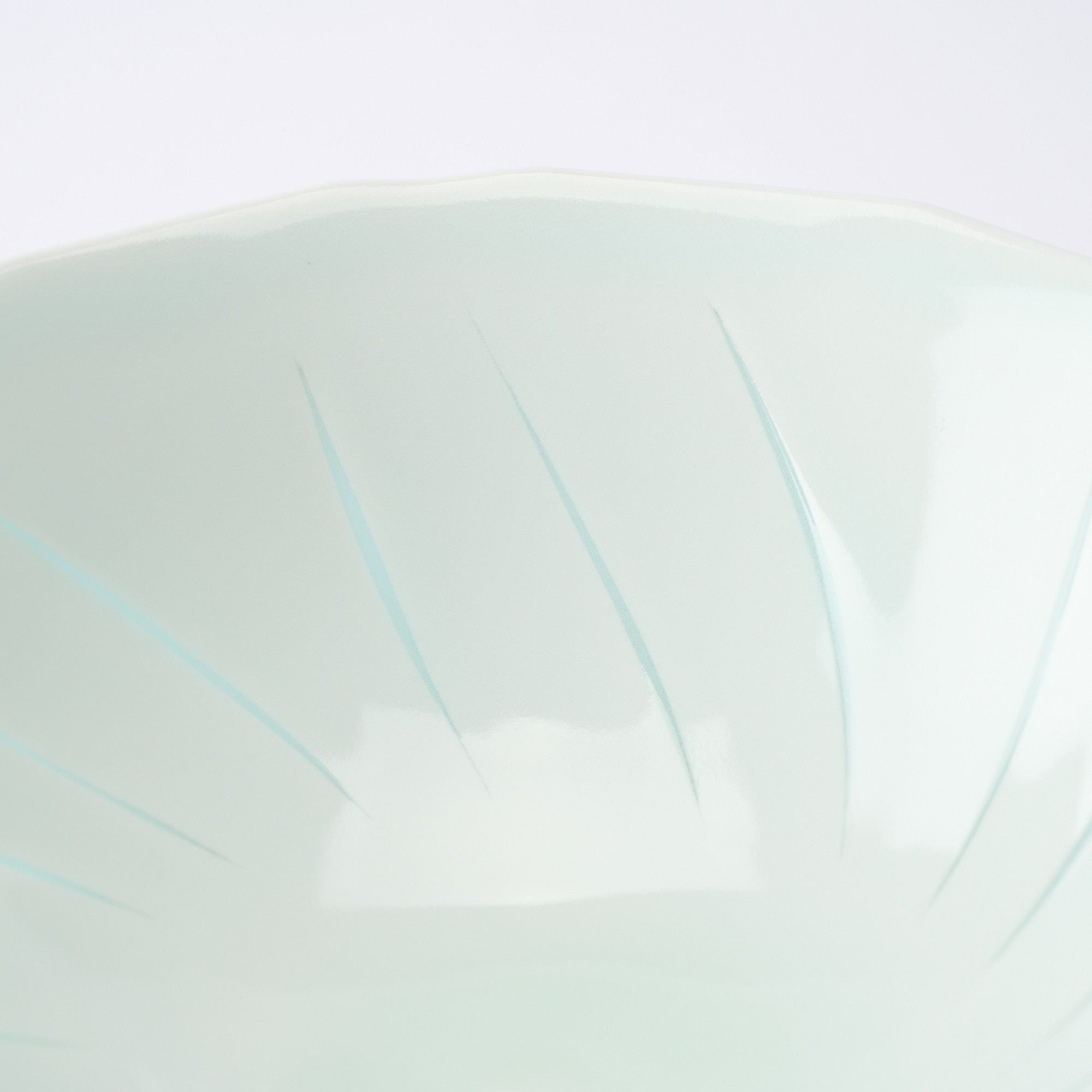Clad in Light Faceted Matcha Bowl