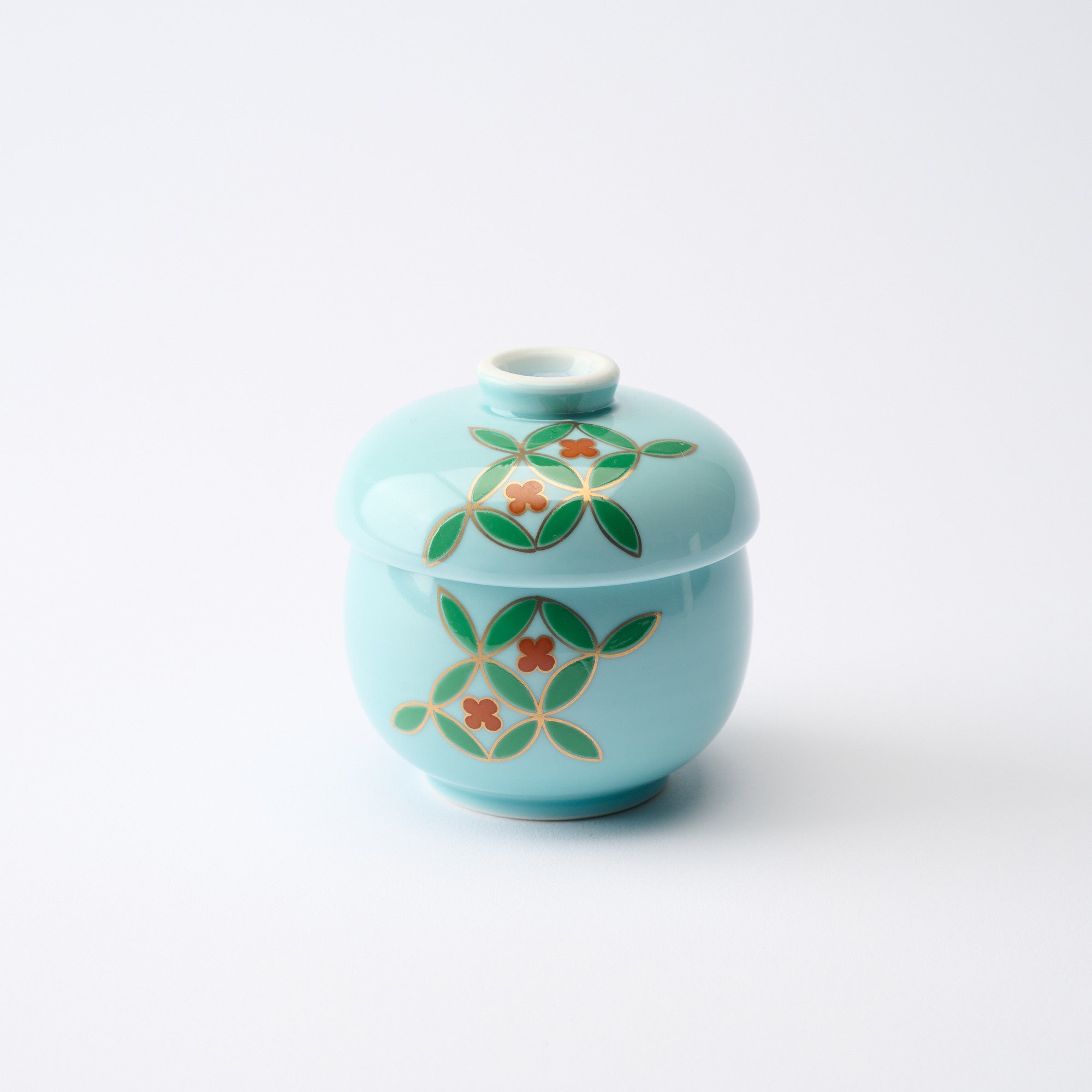 Celadon Shippo Pattern Chawanmushi Bowl