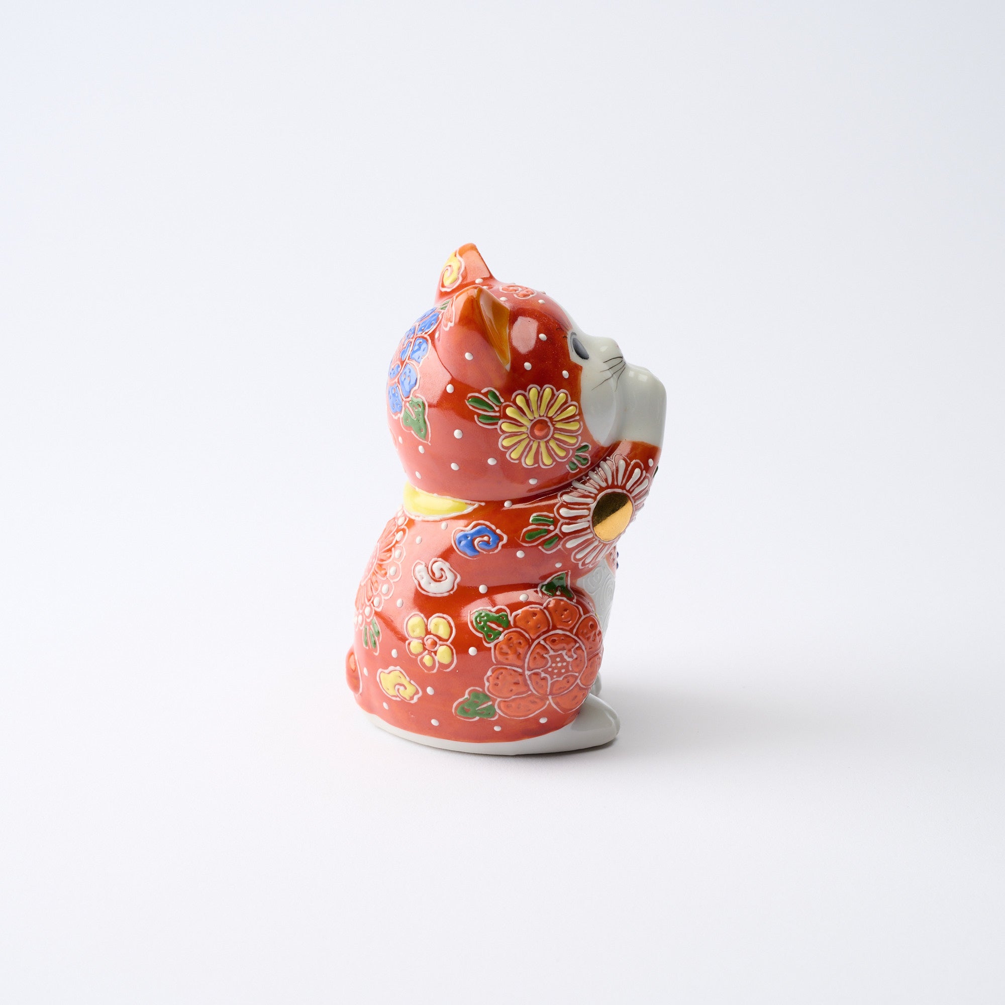 Red Mori Oinori Neko Lucky Cat