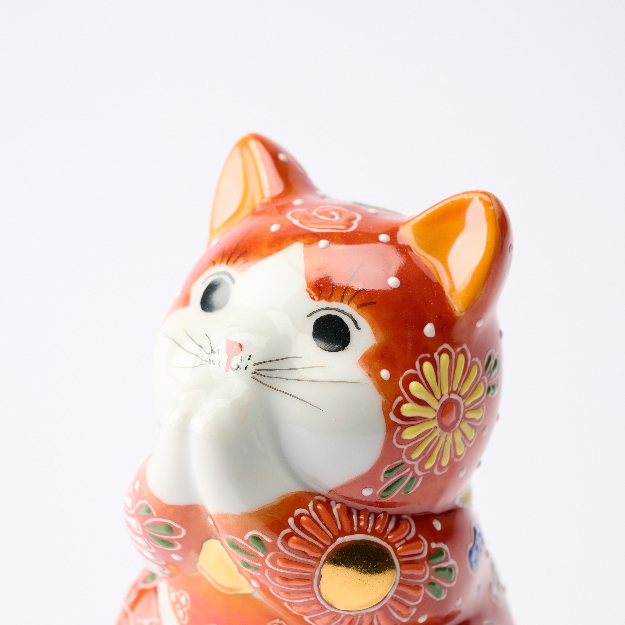 Red Mori Oinori Neko Lucky Cat