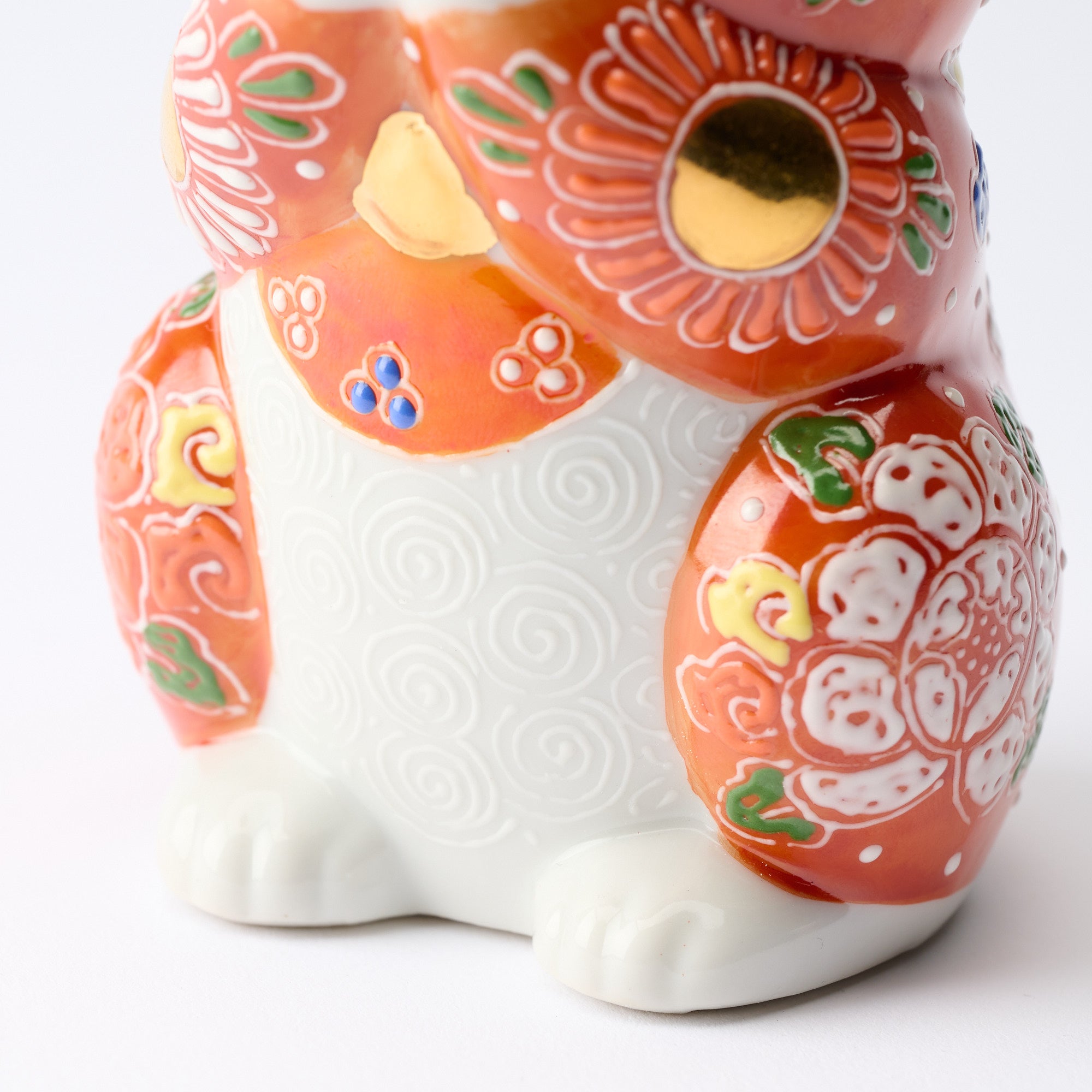 Red Mori Oinori Neko Lucky Cat