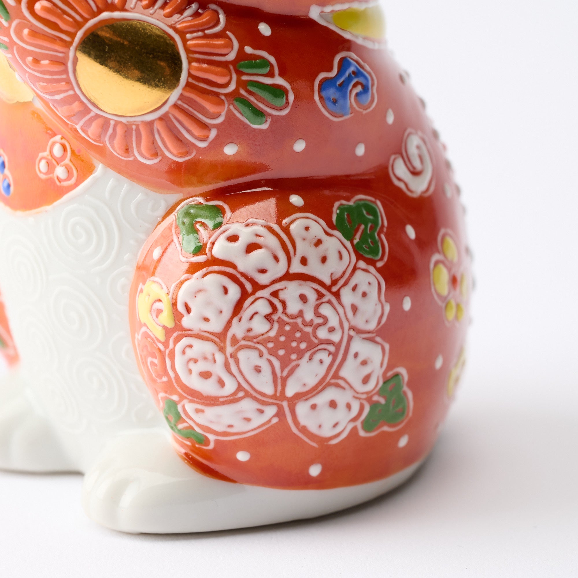 Red Mori Oinori Neko Lucky Cat