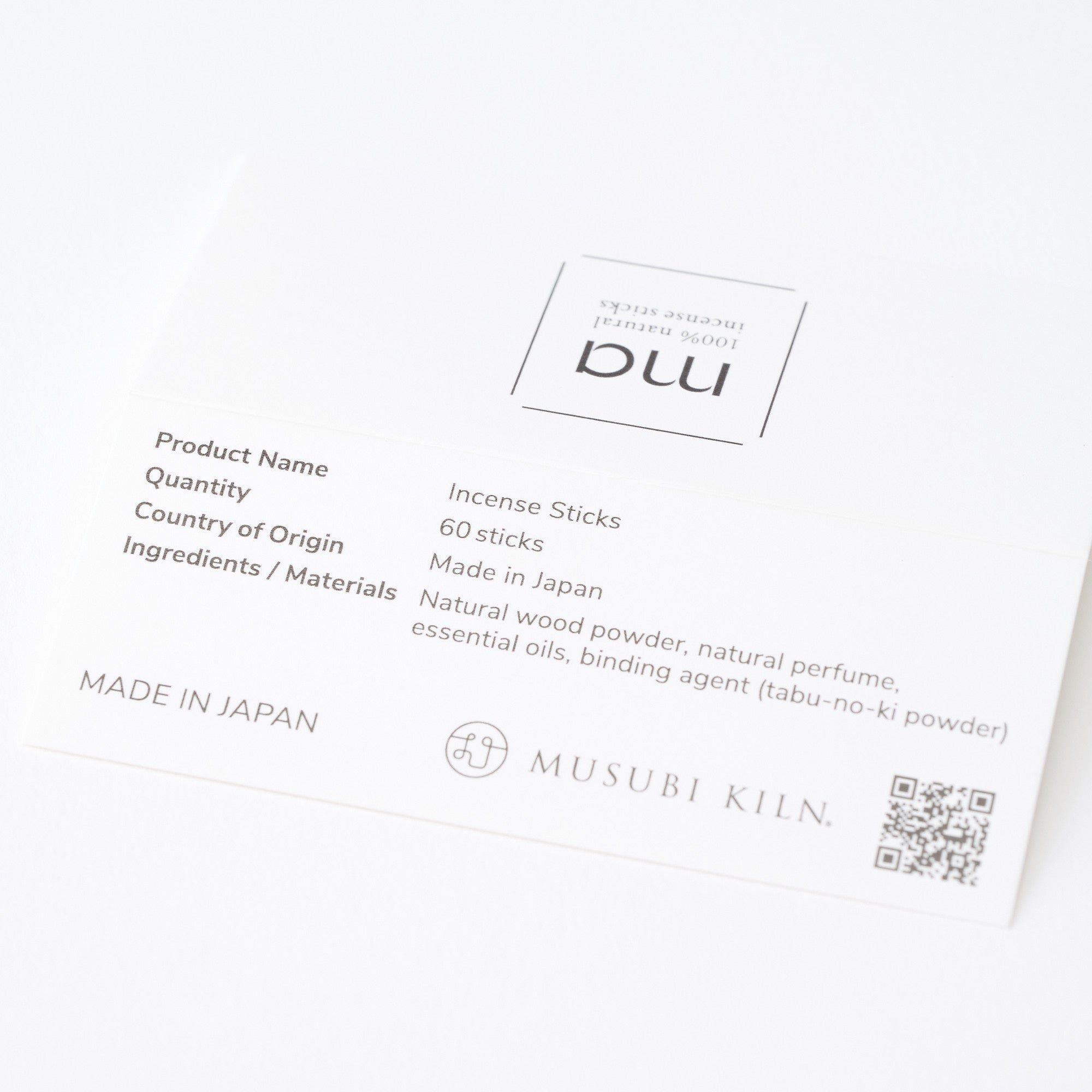 “ma” Focus Organic Incense Sticks