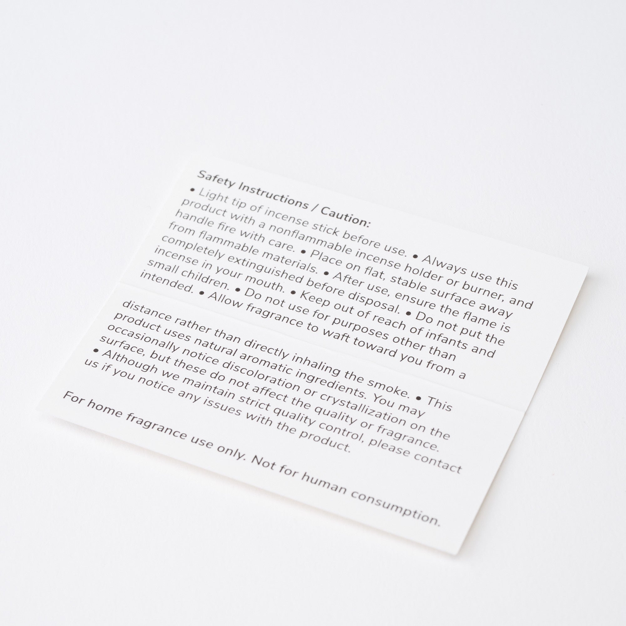 "ma" Calm Organic Incense Sticks