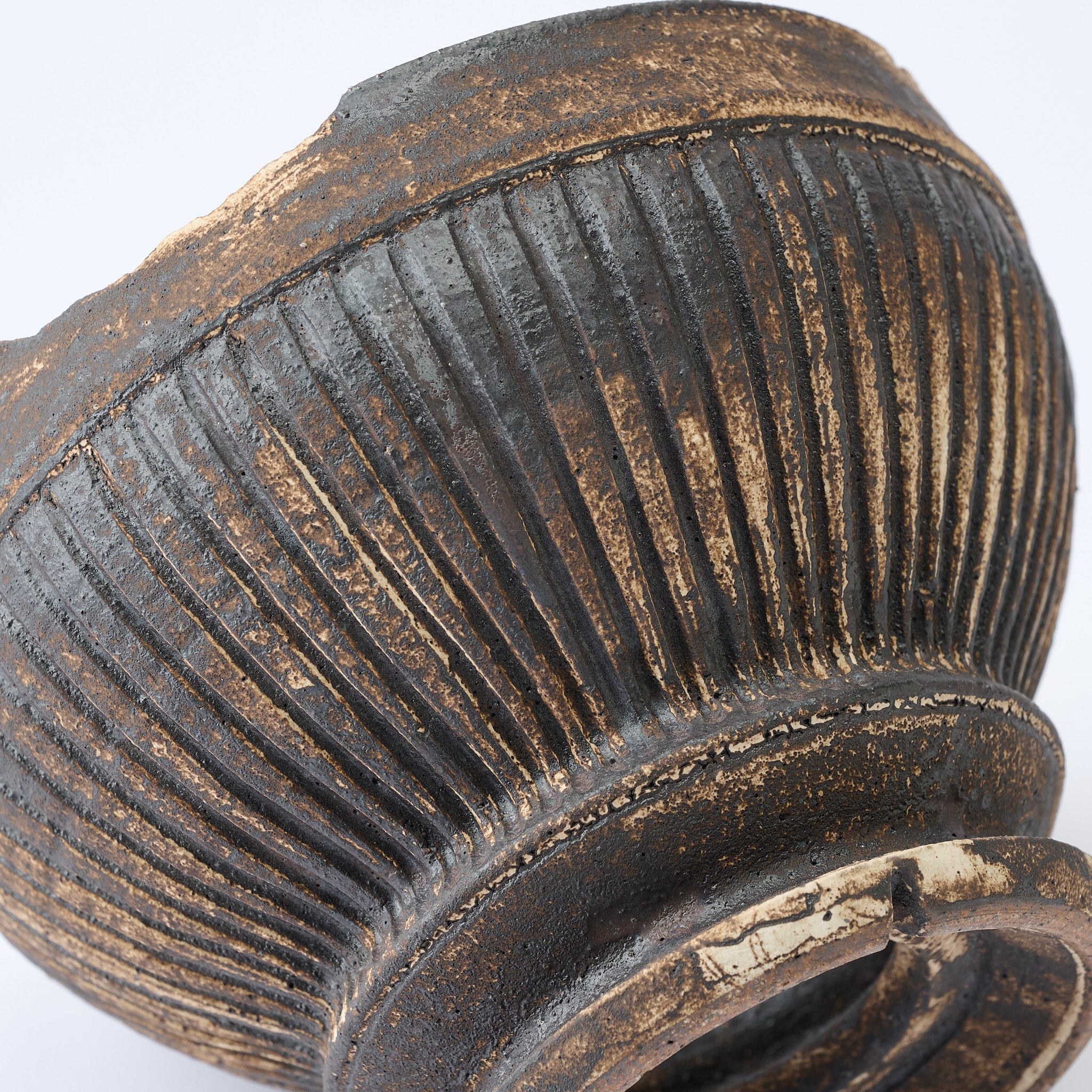 Prall gefüllter, rissiger, gesprenkelter, breiter Pflanztopf, 15 cm (5,9 Zoll)
