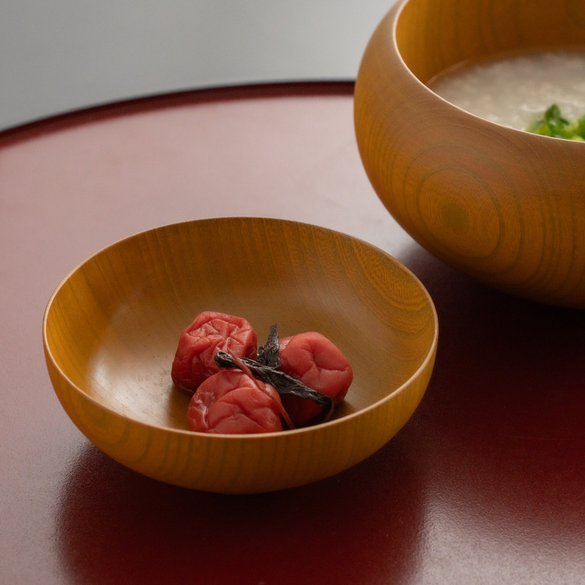 Yellow Matte Wipe-Lacquer Finish Oryoki Bowl Set