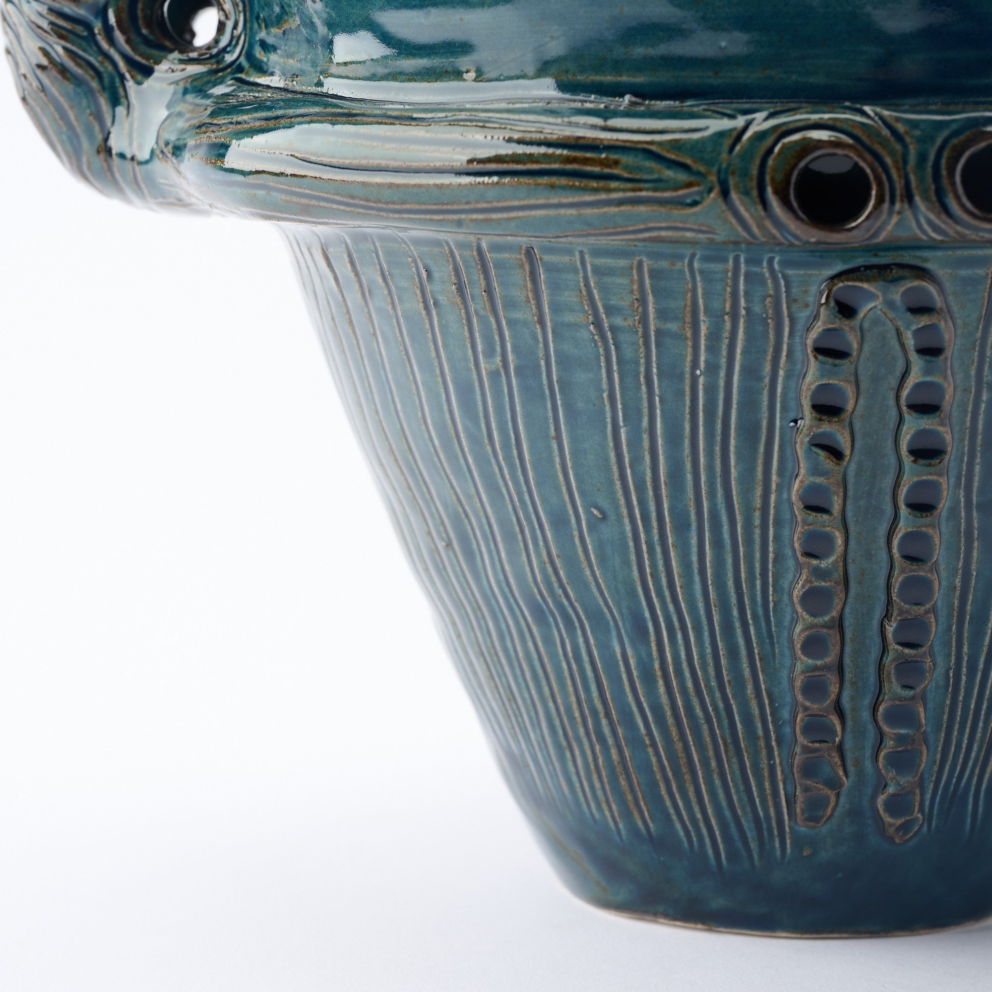 Suien Blue Jomon Cachepot