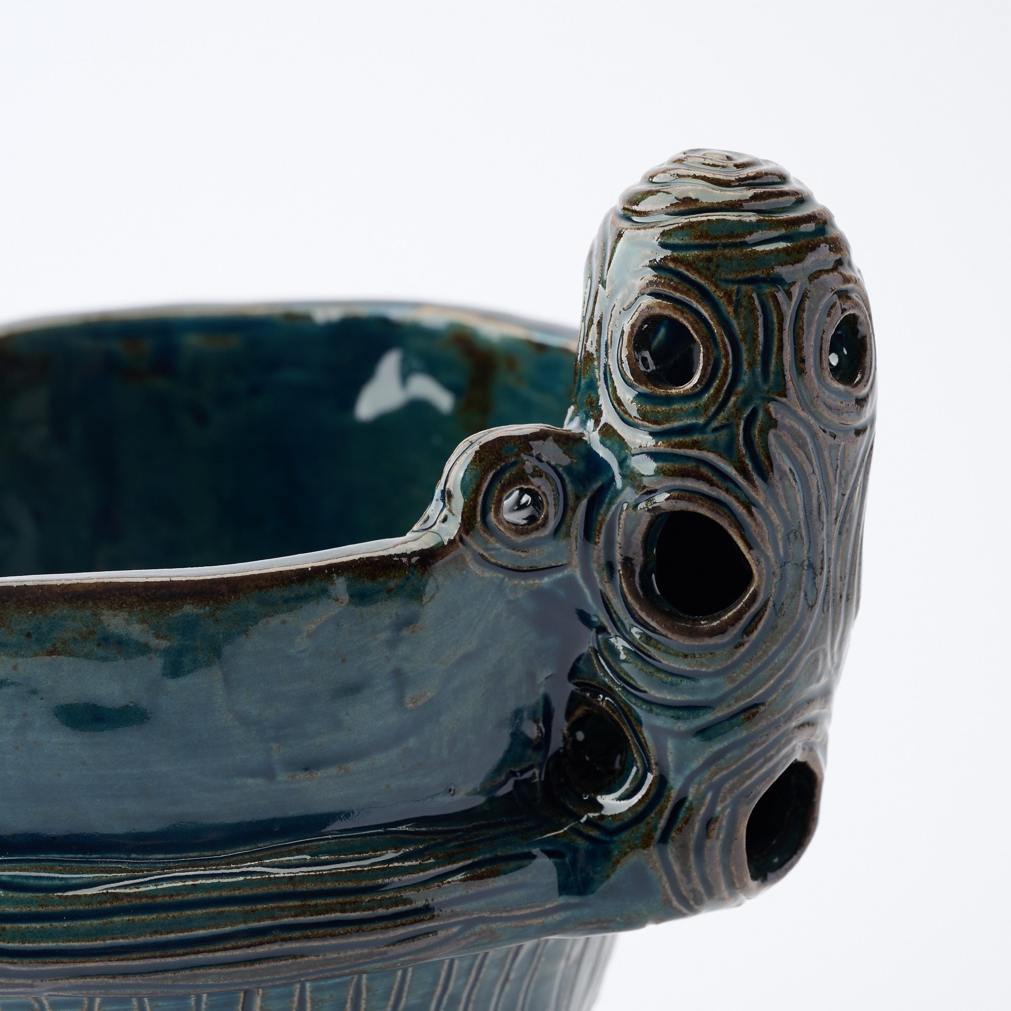 Suien Blue Jomon Cachepot