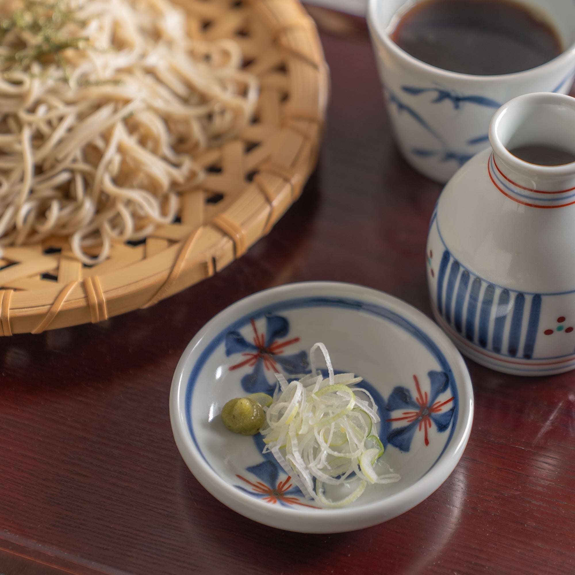 Azul Plato para salsa con diseño en espiral