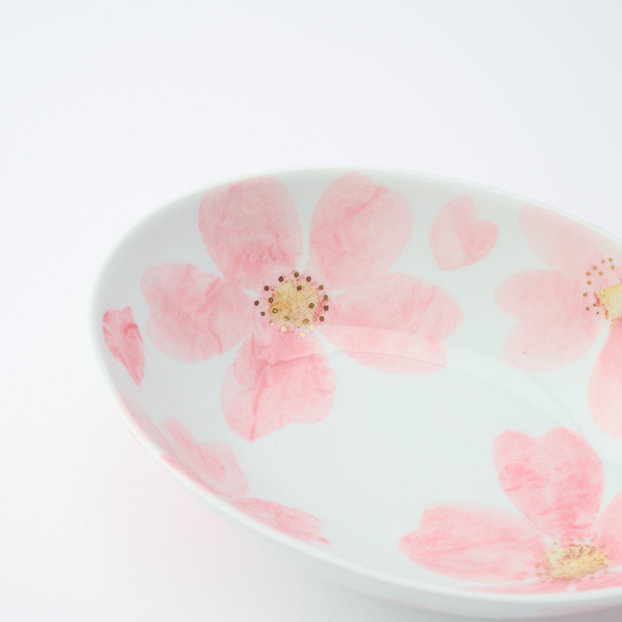 Blossoming Sakura Oval Large Bowl
