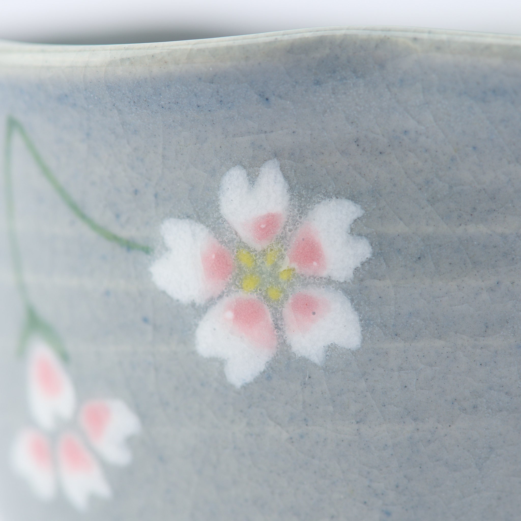 Floating Sakura Japanese Teacup