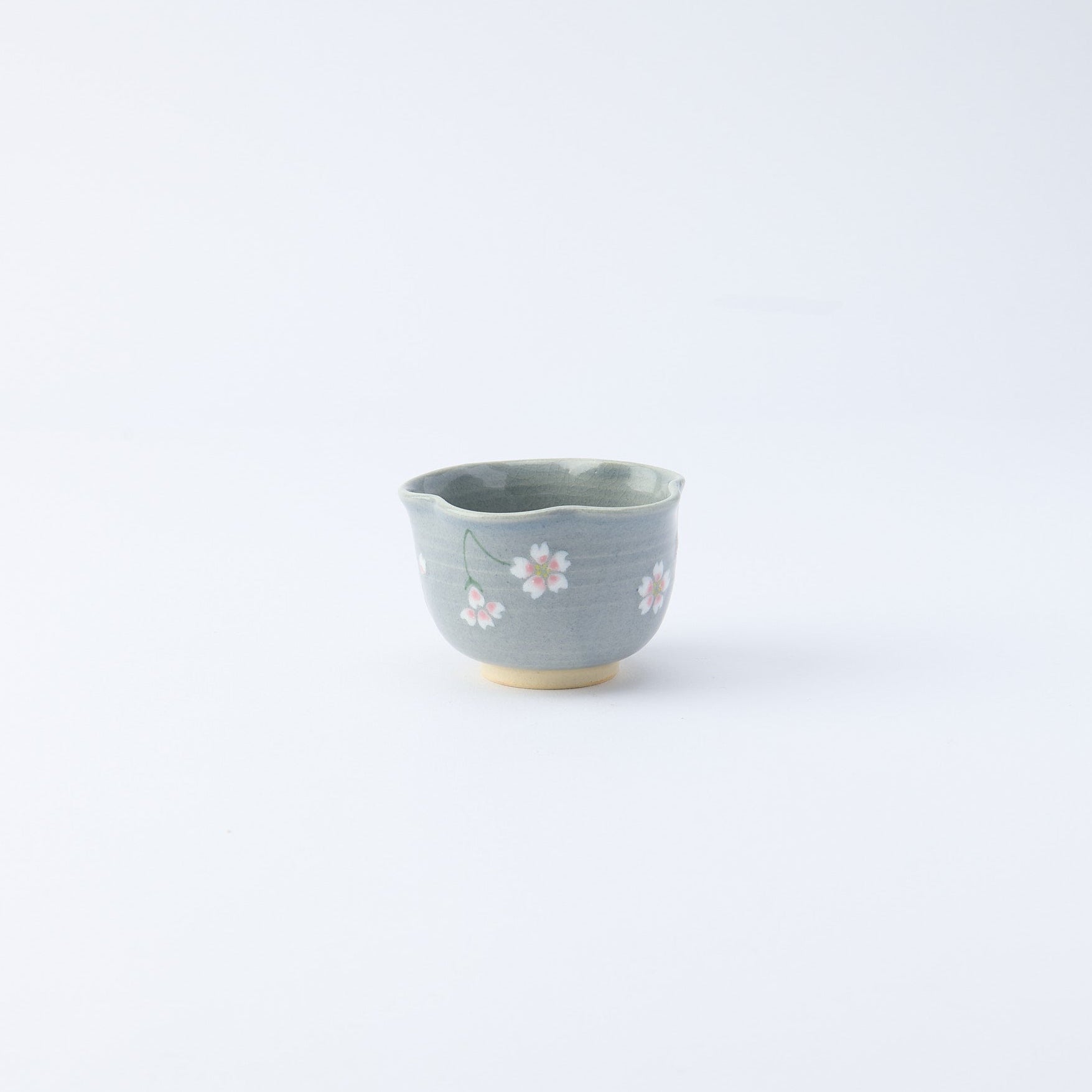 Floating Sakura Japanese Teacup