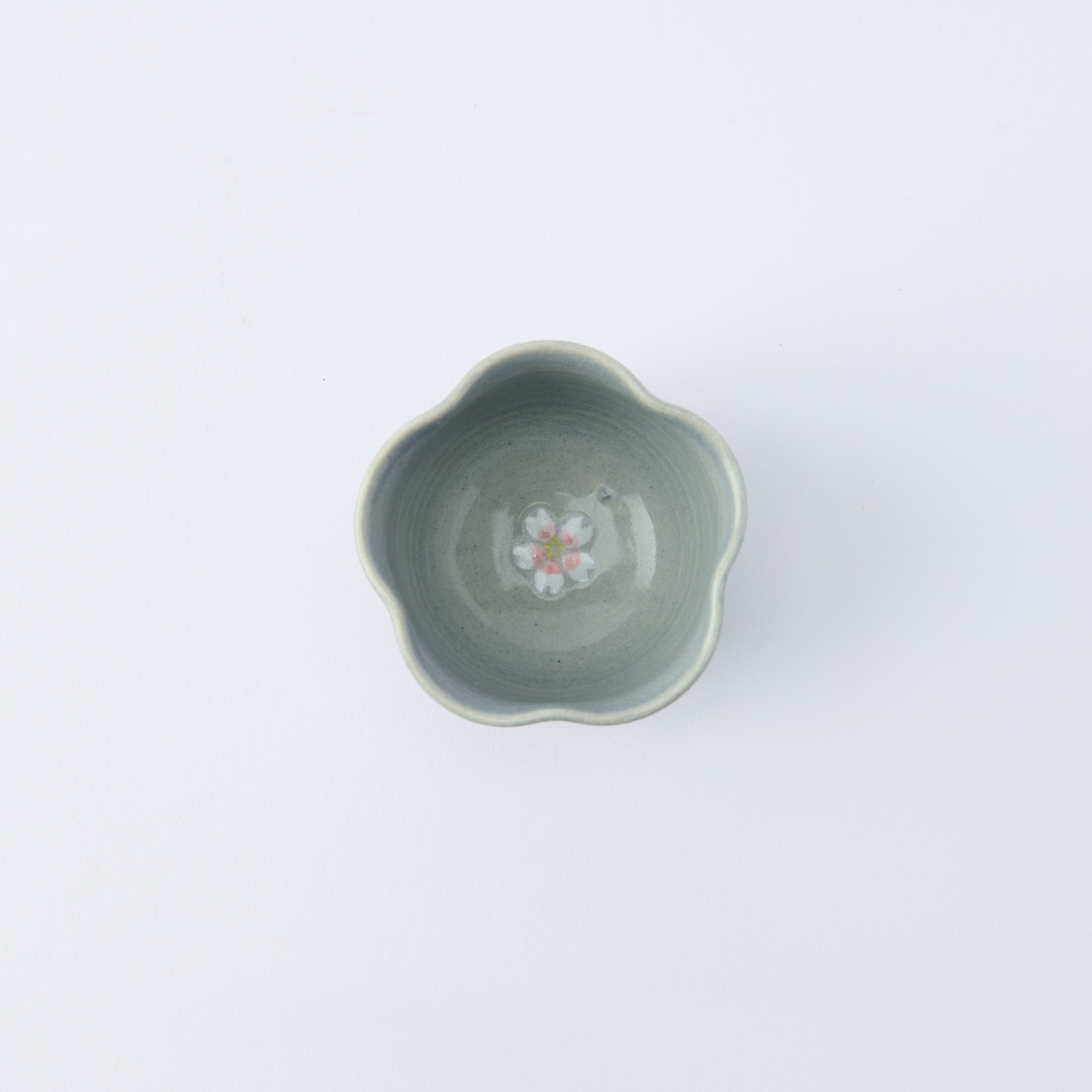 Floating Sakura Japanese Teacup