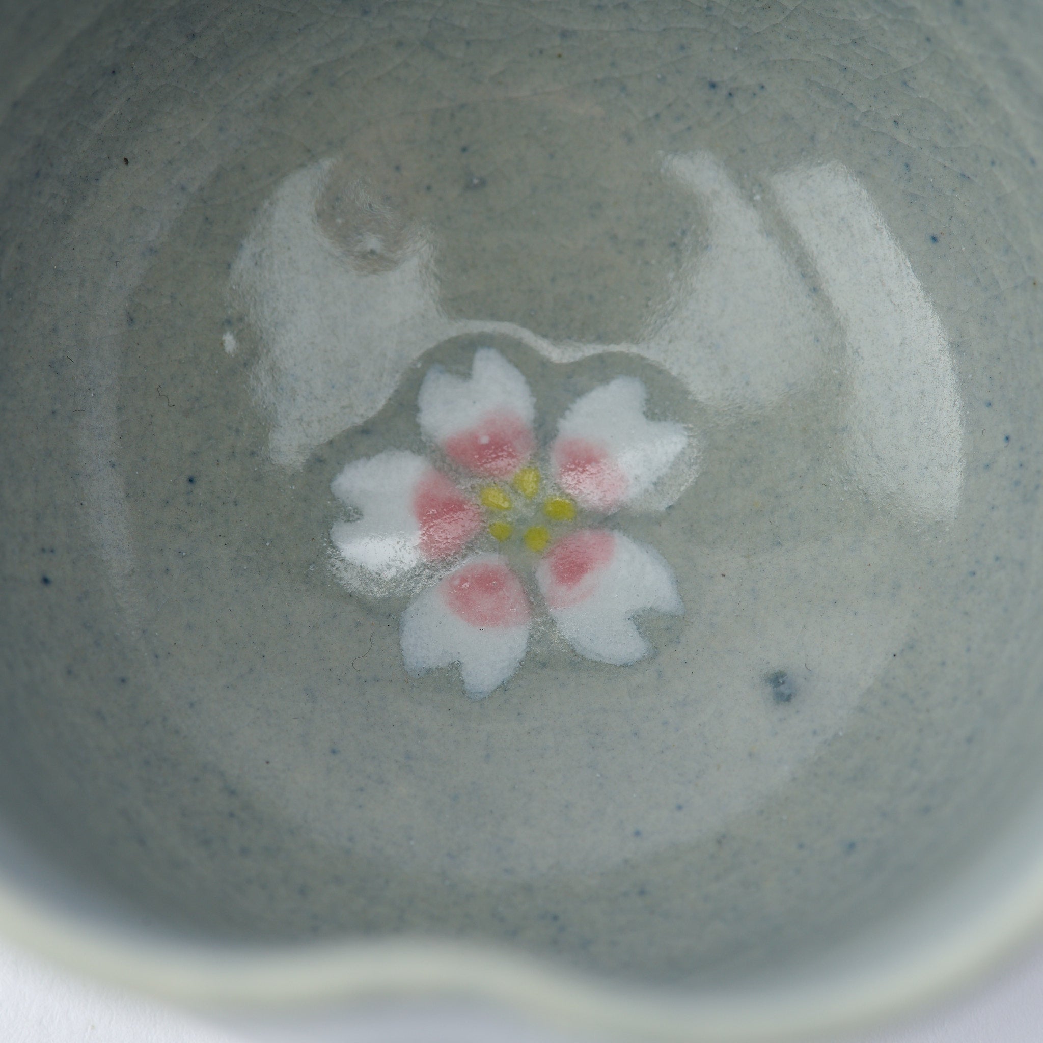 Floating Sakura Japanese Teacup