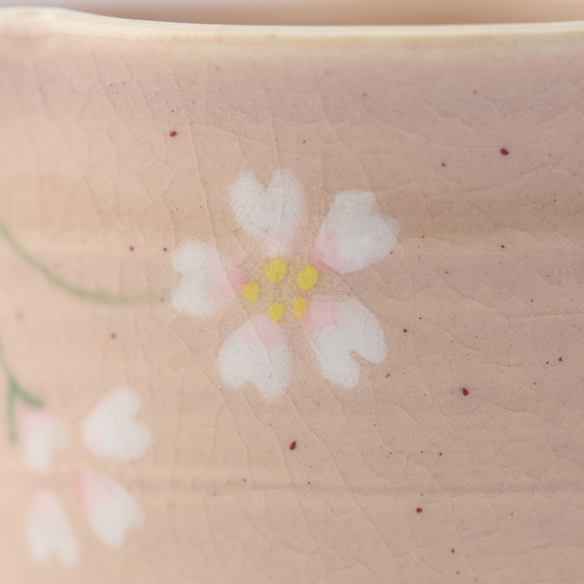Floating Sakura Japanese Teacup