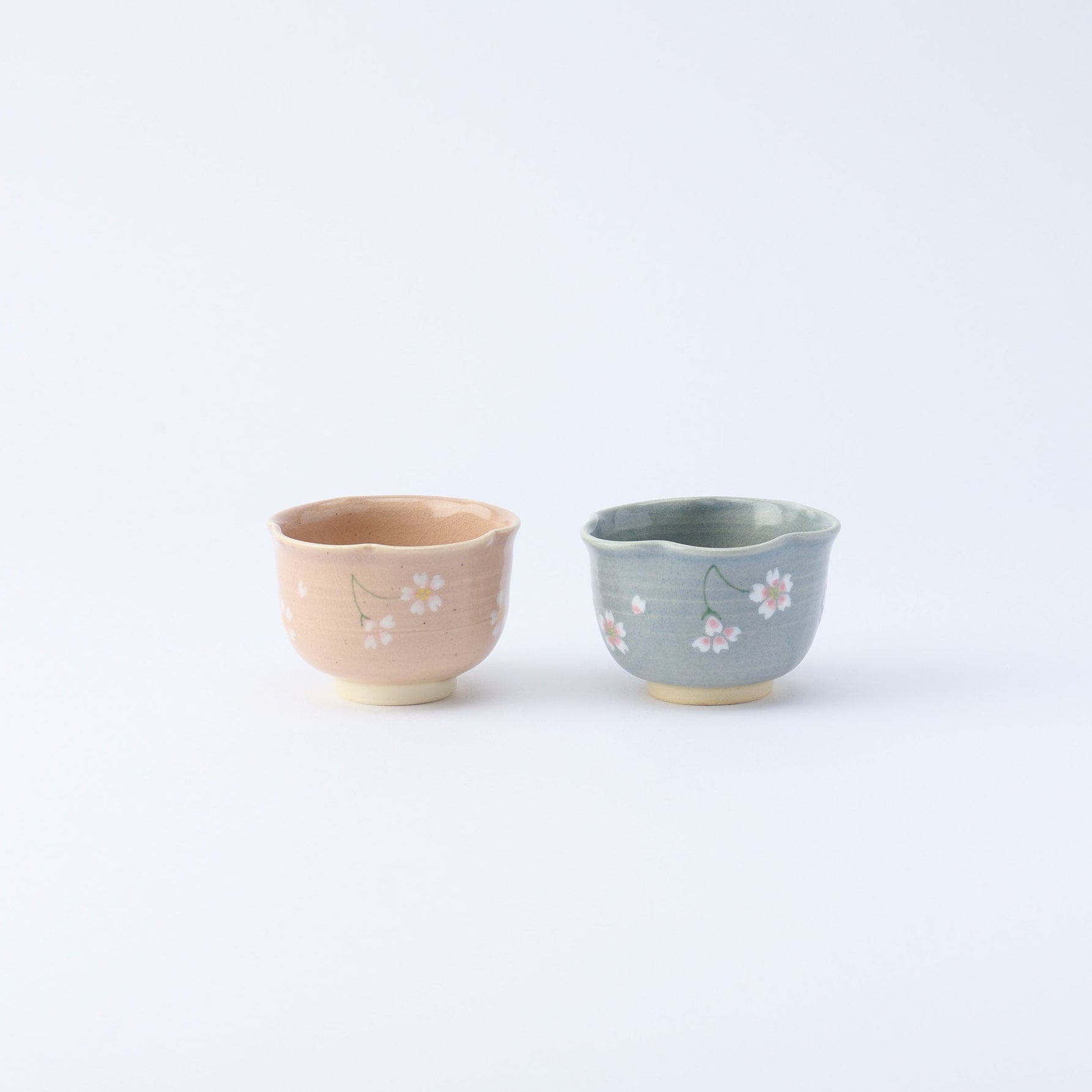 Floating Sakura Japanese Teacup