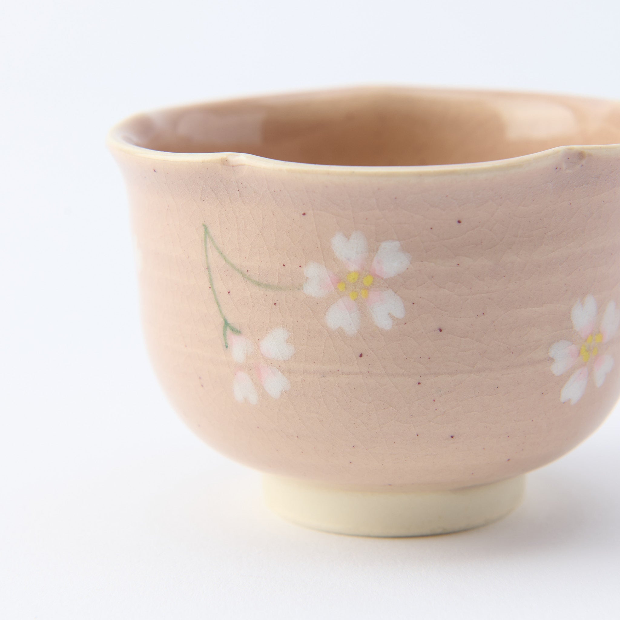 Floating Sakura Japanese Teacup