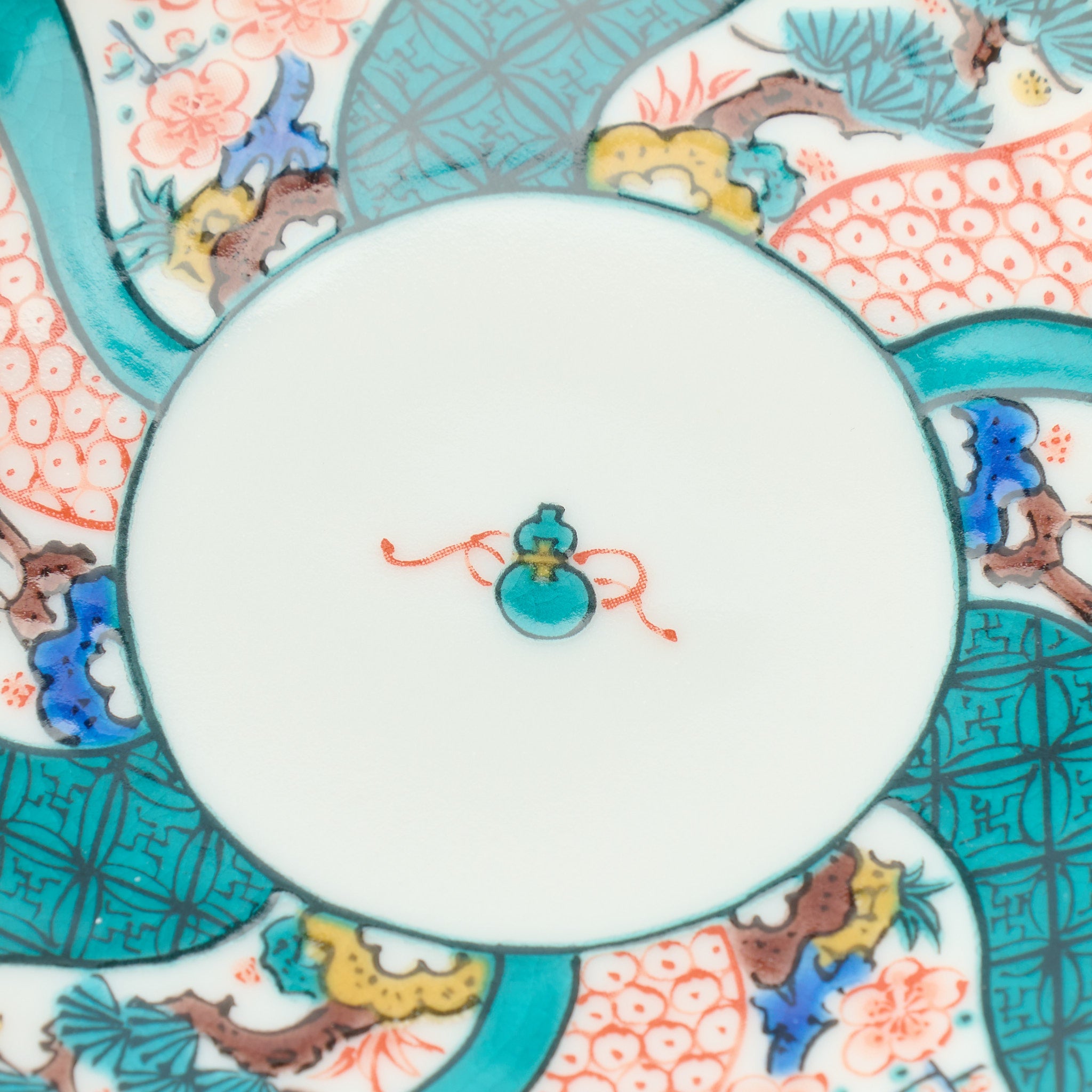 Kutani Art Heritage Designs Sauce Plate