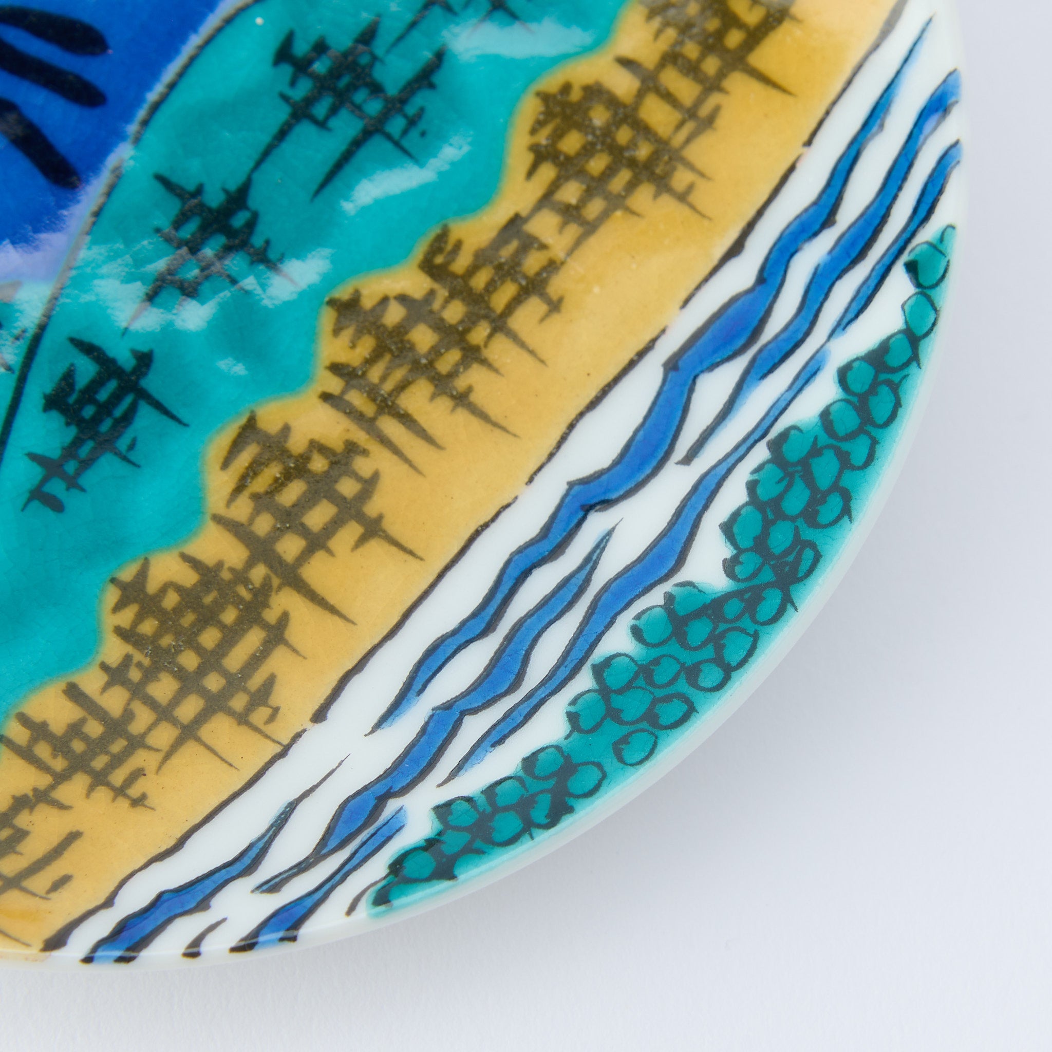 Kutani Art Heritage Designs Sauce Plate