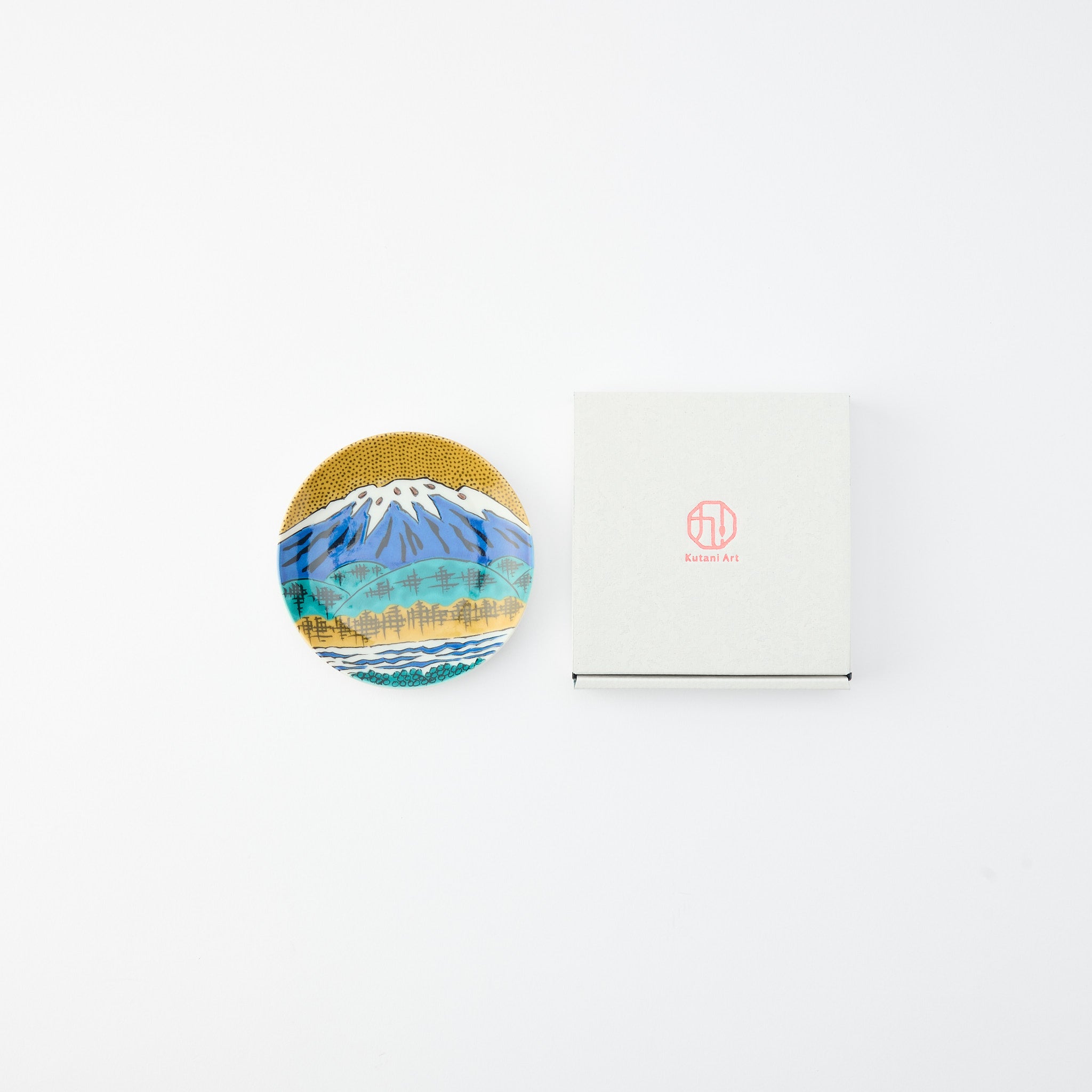 Kutani Art Heritage Designs Sauce Plate