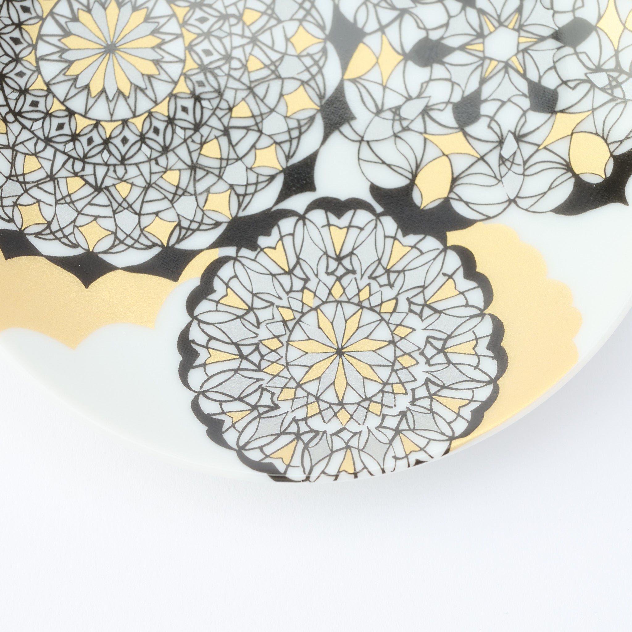Kutani Art Colorful Saibyo Sauce Plate