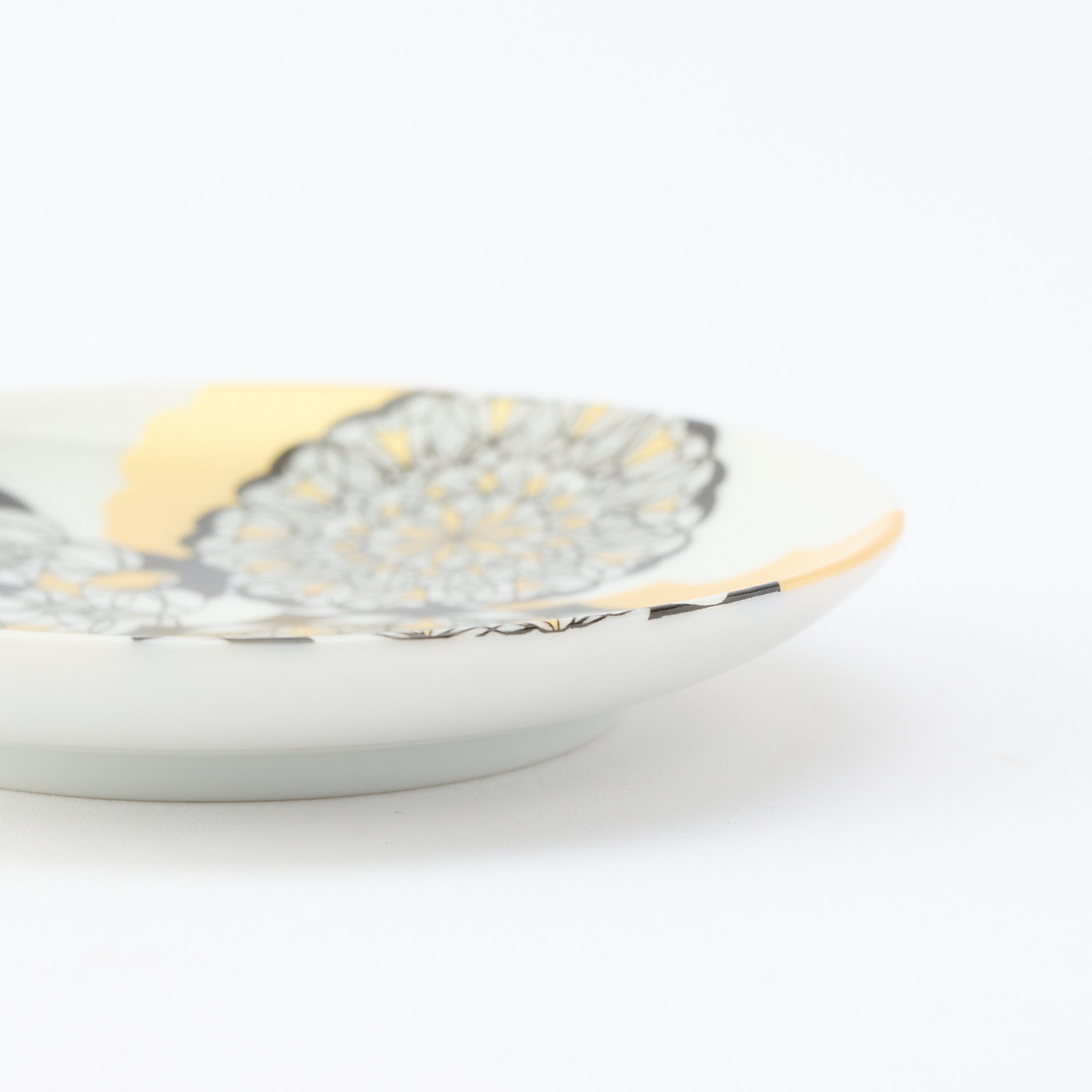 Kutani Art Colorful Saibyo Sauce Plate