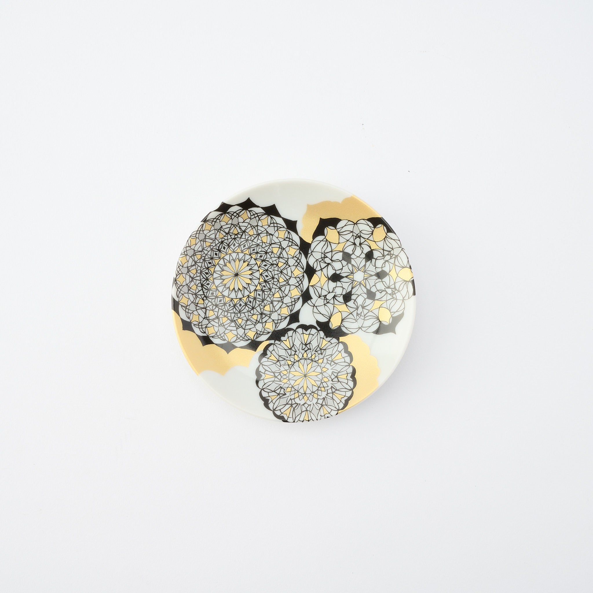 Kutani Art Colorful Saibyo Sauce Plate