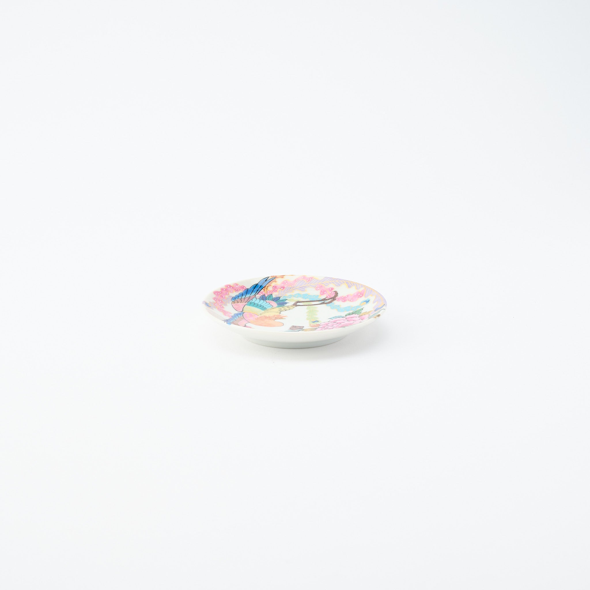 Kutani Art Auspicious Motifs Sauce Plate