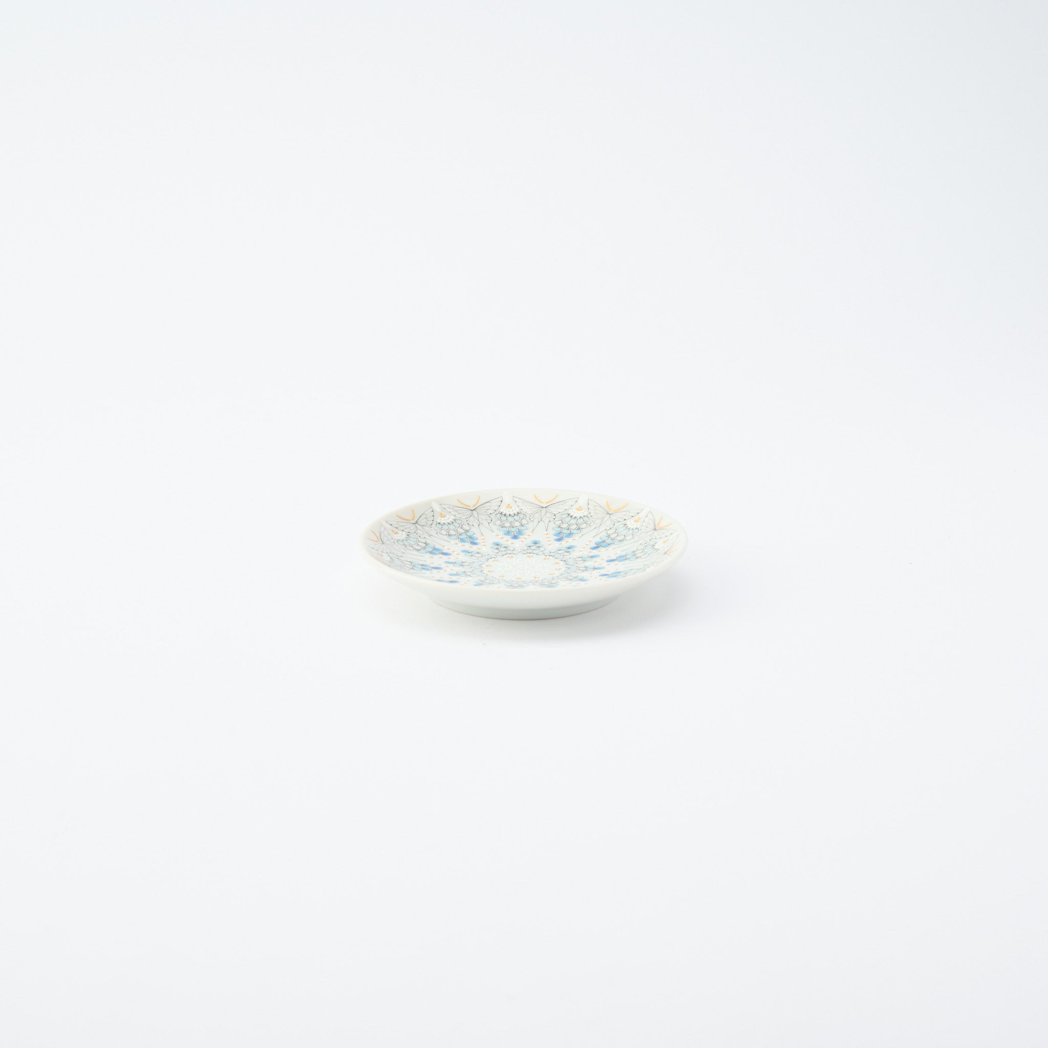 Kutani Art Colorful Saibyo Sauce Plate
