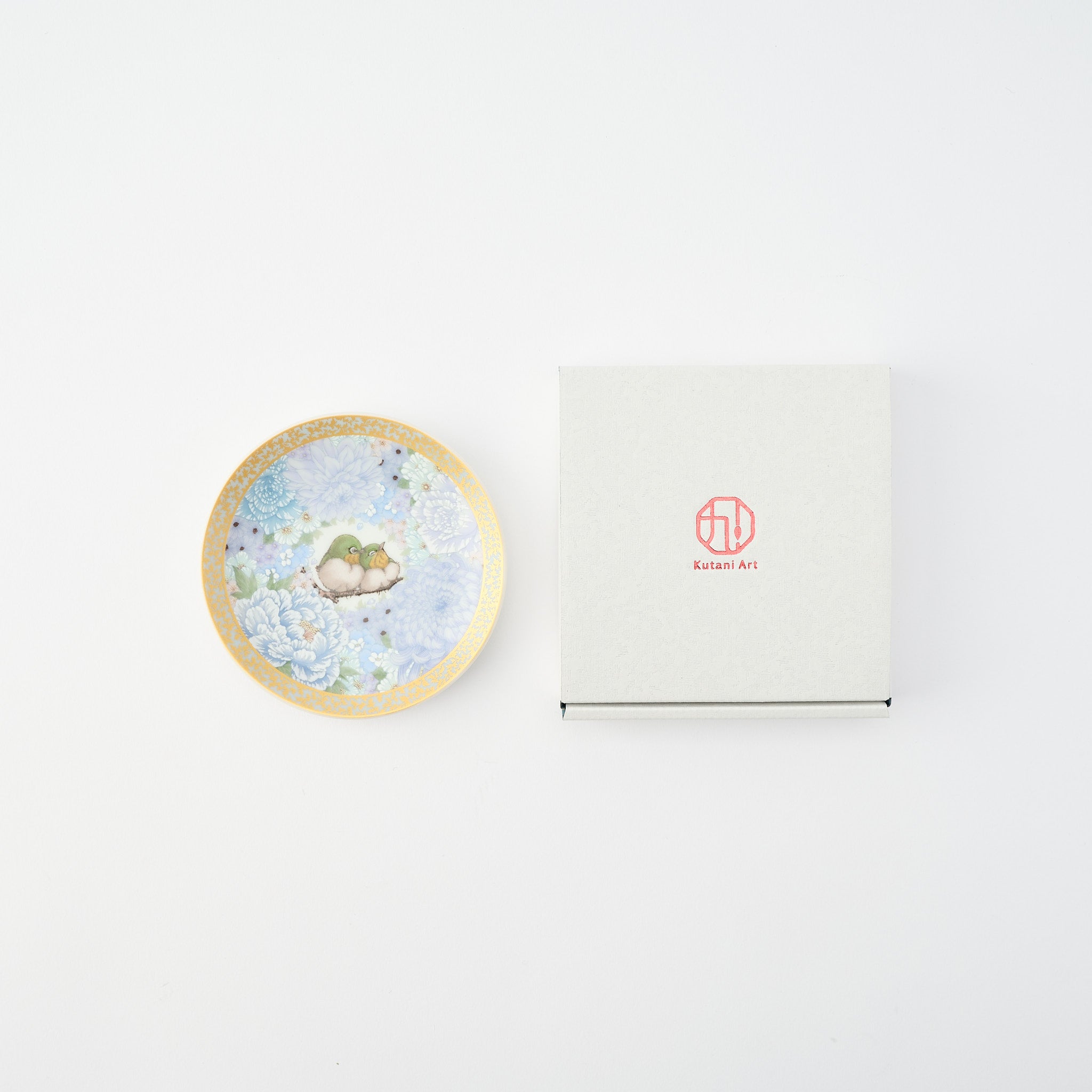 Kutani Art Colorful Saibyo Sauce Plate