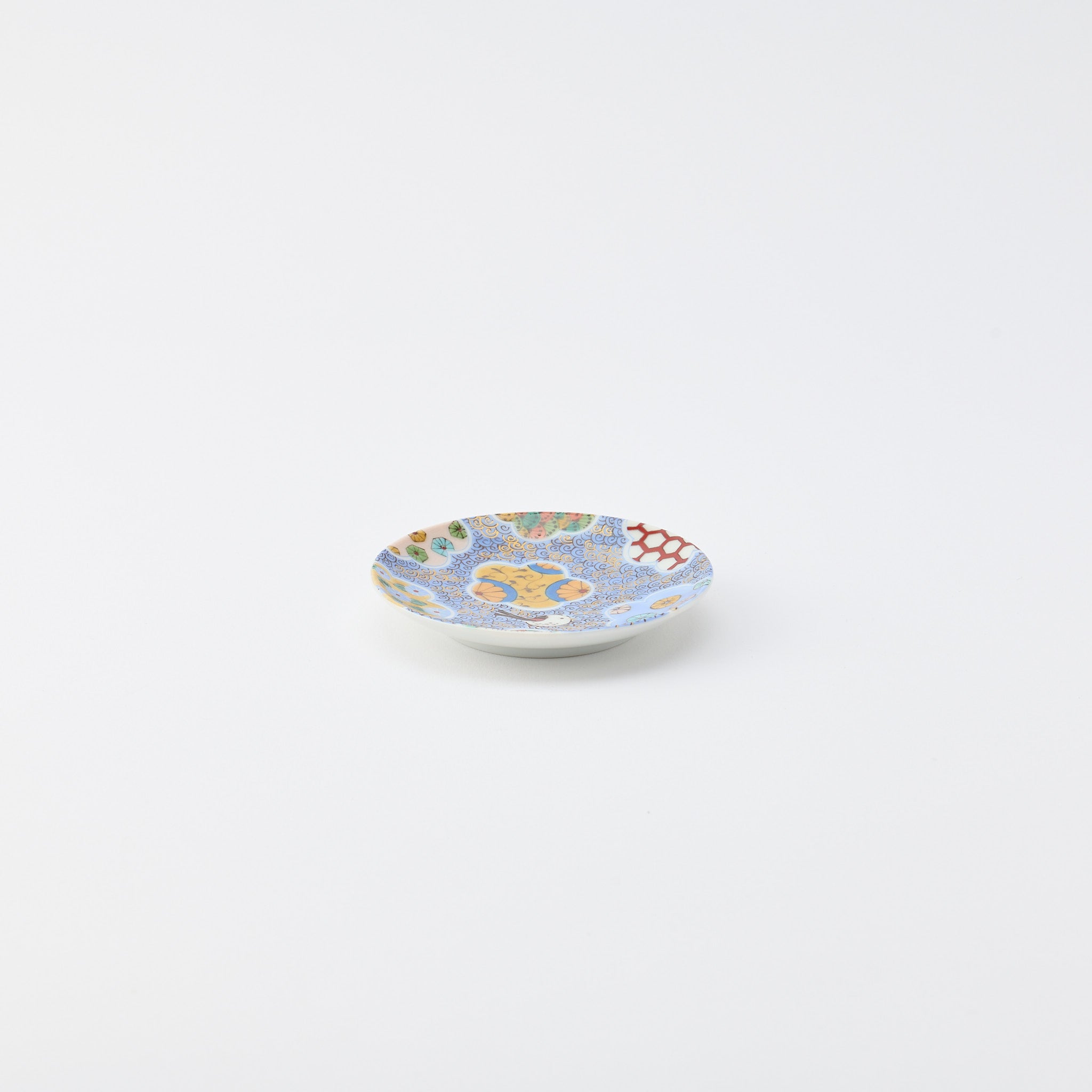 Kutani Art Blumen-Soßenteller