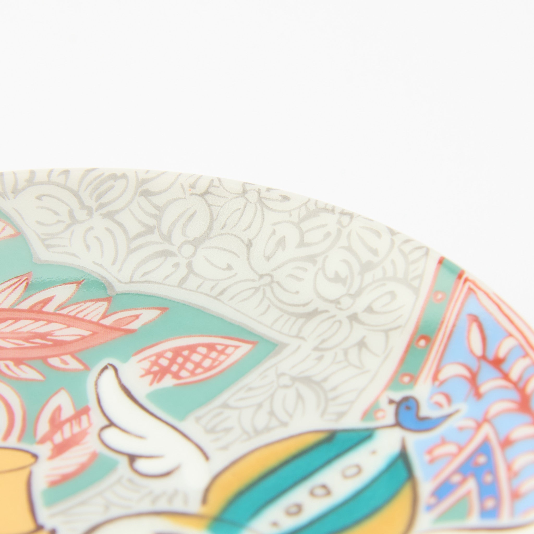 Kutani Art Auspicious Motifs Sauce Plate