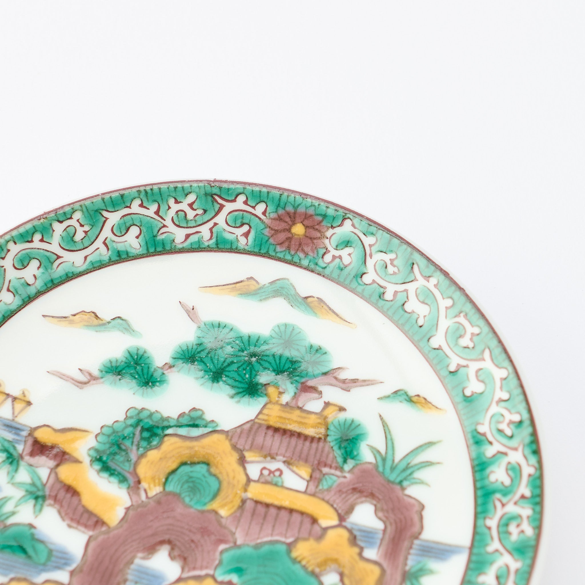 Kutani Art Heritage Designs Sauce Plate