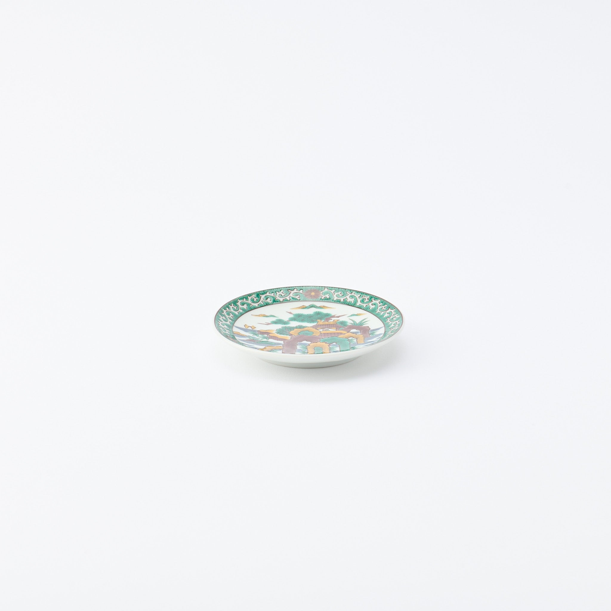 Kutani Art Heritage Designs Sauce Plate