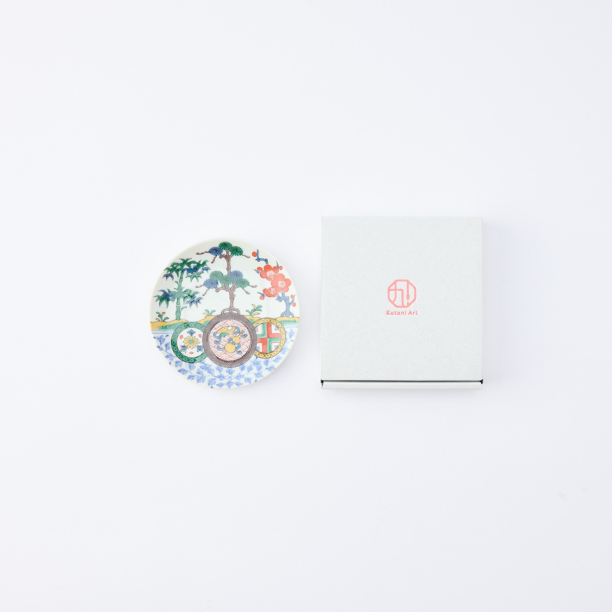 Kutani Art Heritage Designs Sauce Plate
