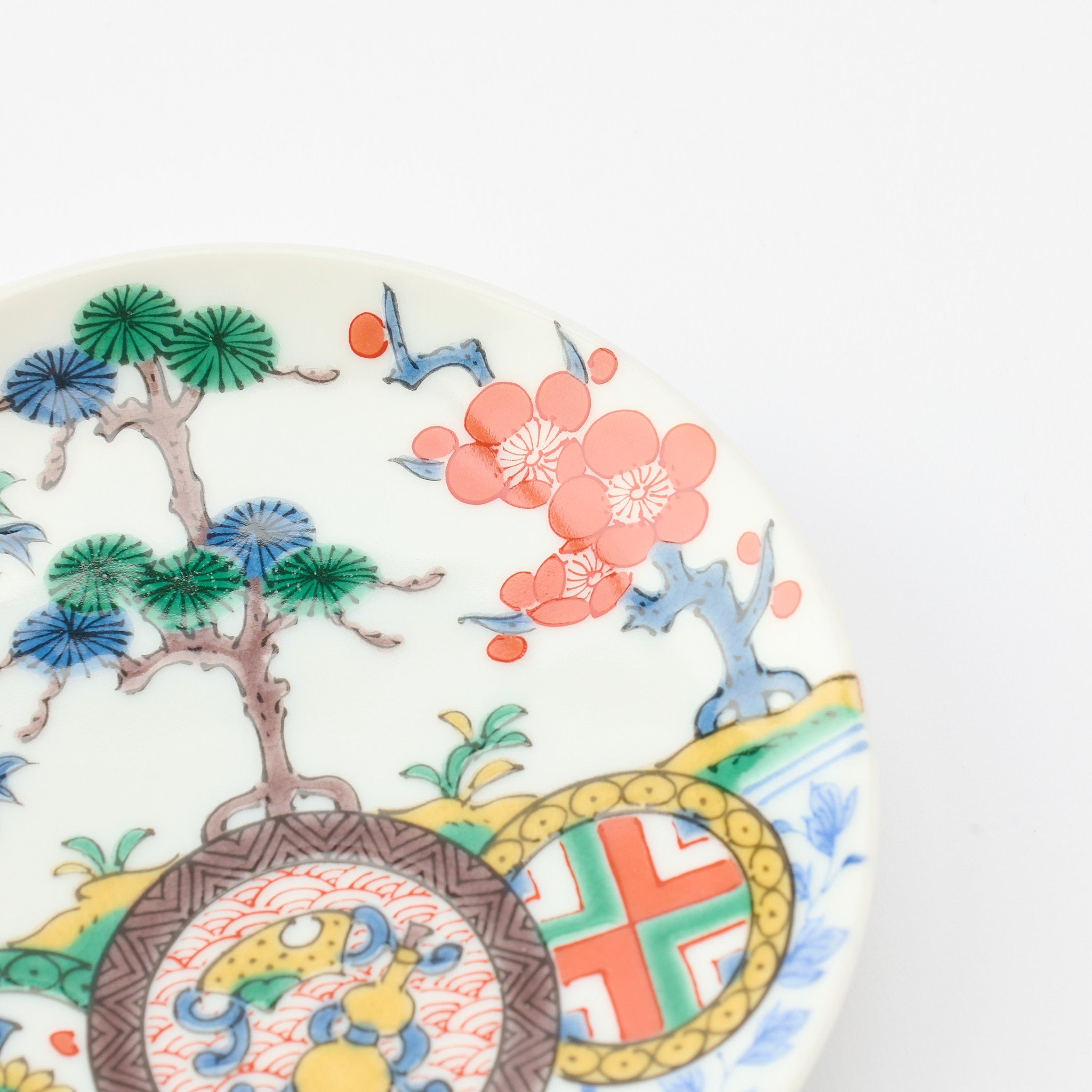 Kutani Art Heritage Designs Sauce Plate